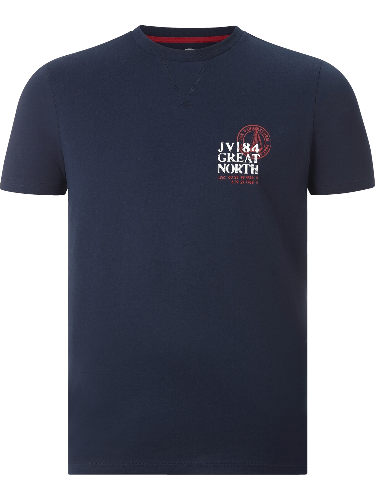 Jan Vanderstorm Rundhalsshirt »Doppelpack T-Shirt ADEKE«, (2 tlg.), in zwei Farbvarianten