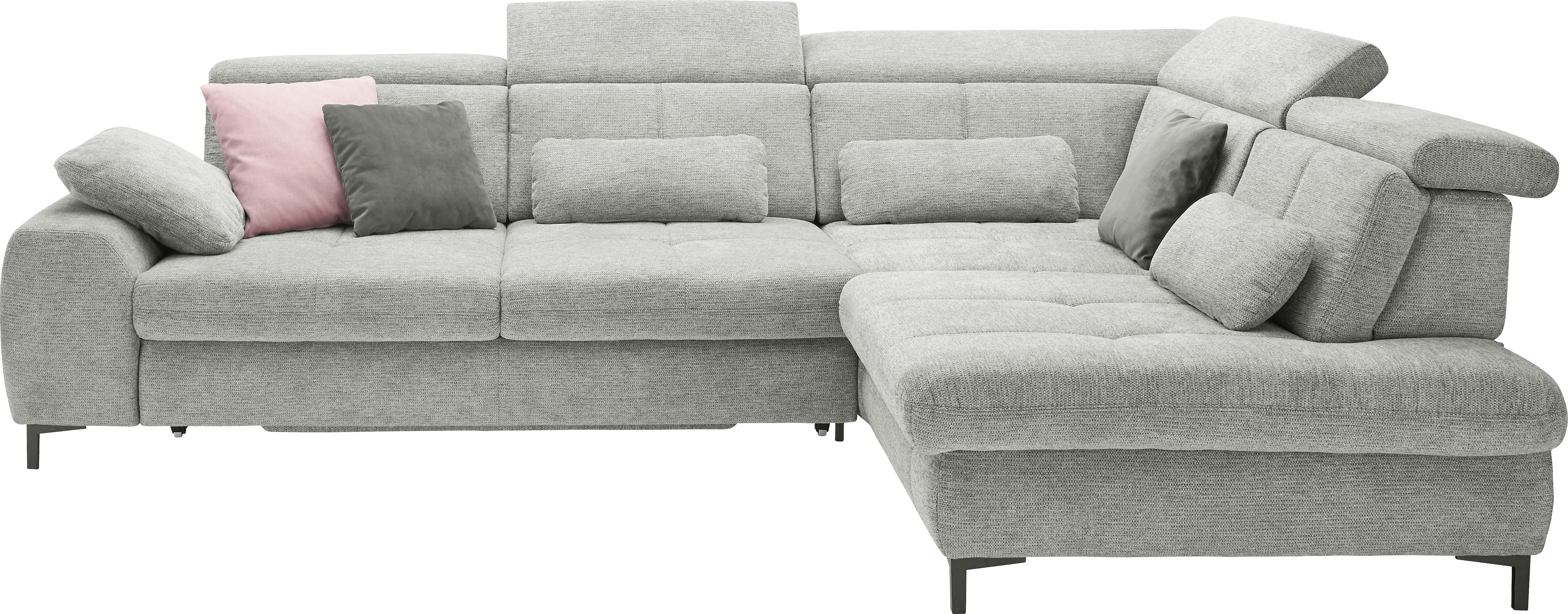 set one by Musterring Ecksofa Kaltschaumpolsterung, Flachgewebe, whlw. mit Funktionen, Sitzhöhe 49