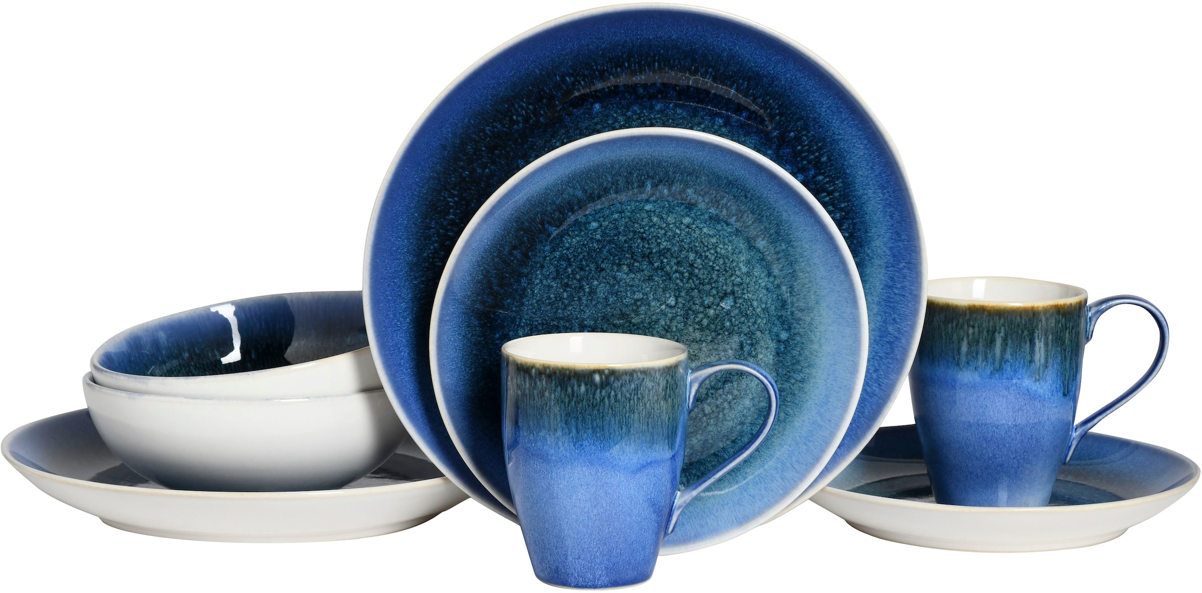 CreaTable Kombiservice "Caldera" irisierende Glasur günstig online kaufen