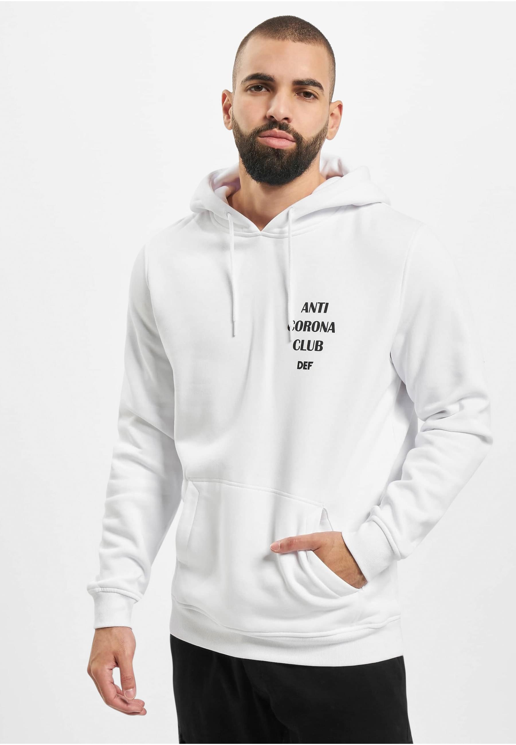 DEF Sweatshirt »DEF Herren Anti Corona Hoody«, (1 tlg.)