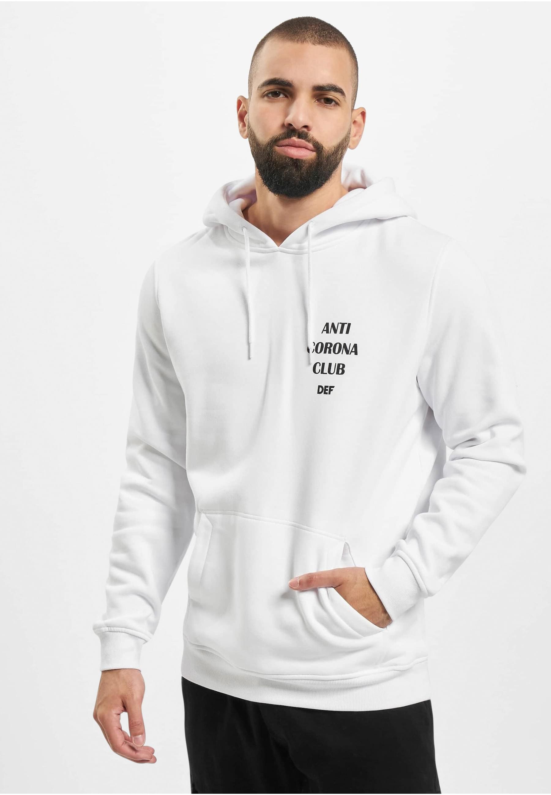 DEF Sweatshirt "DEF Herren Anti Corona Hoody" 1 Stk. tlg. günstig online kaufen