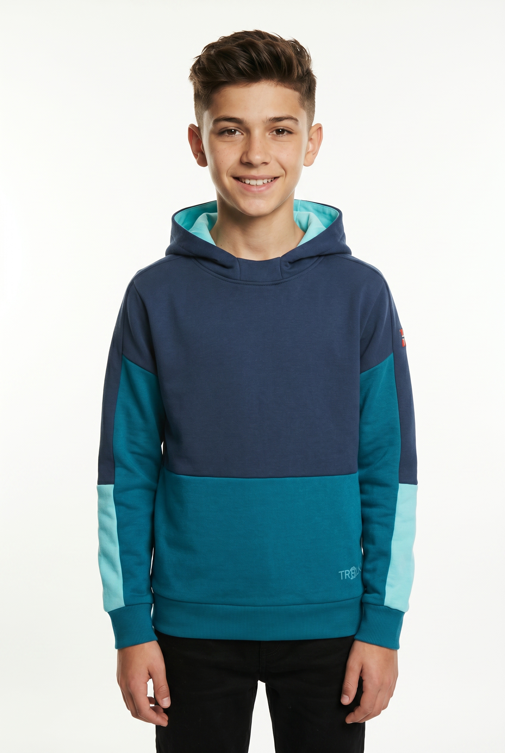 TROLLKIDS Kapuzensweatshirt "KIDS RONDANE SWEATER", mit farblich passender Fütterung, aus Baumwolle