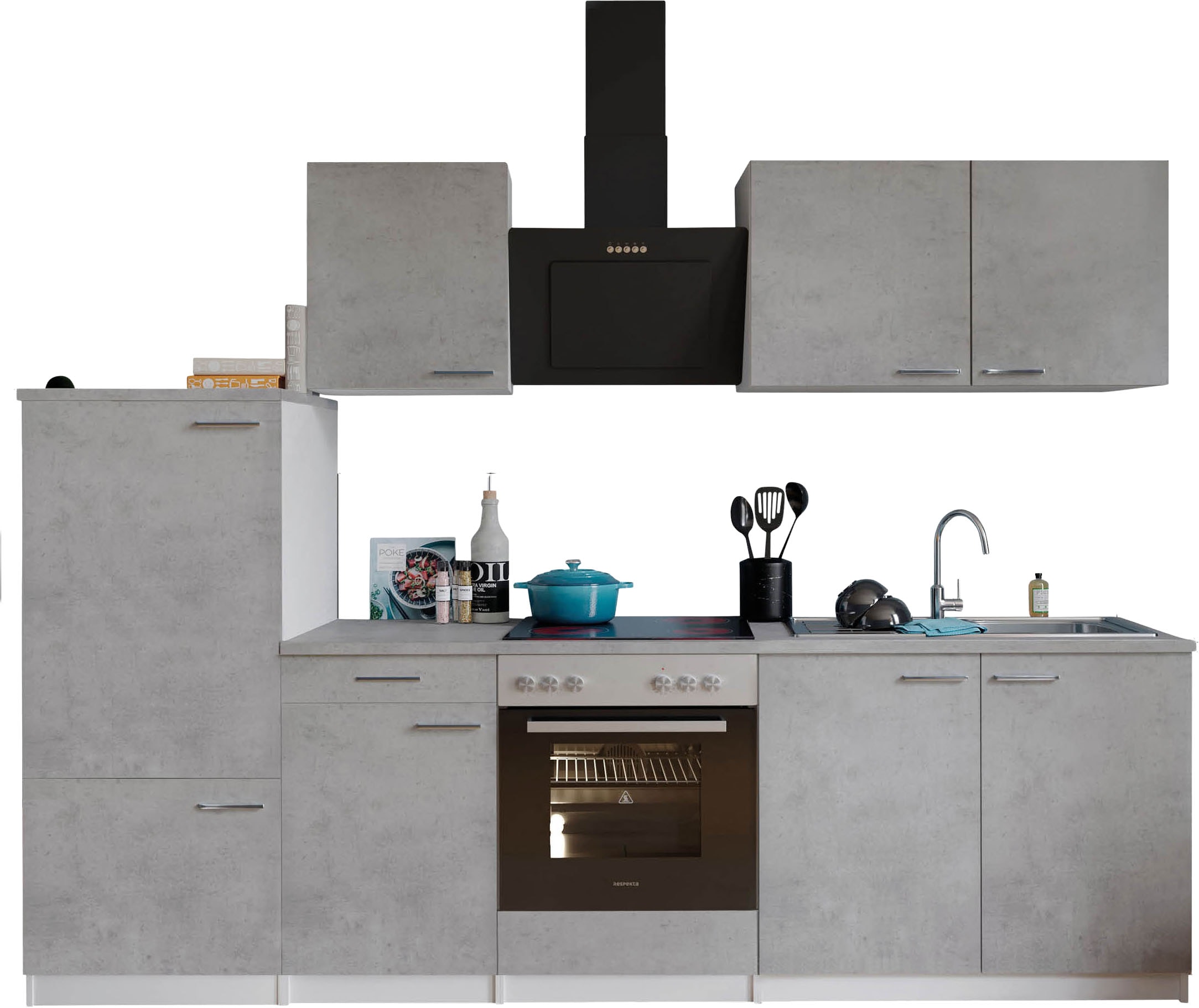 MESANA Küchenzeile "Malia", Breite 270 cm, 85 cm Arbeitshöhe, in exklusiver günstig online kaufen