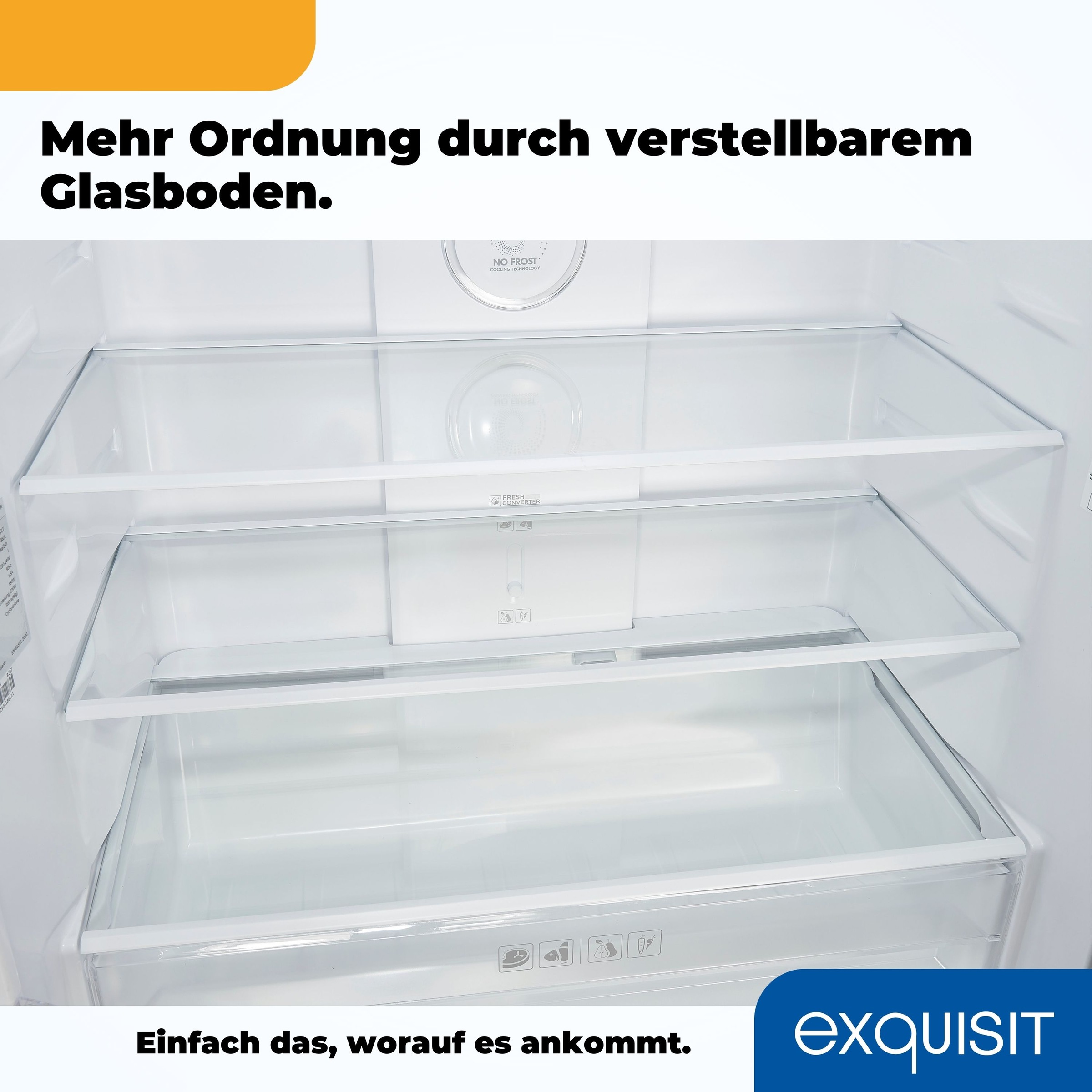 exquisit Multi Door »MD365-125-040D inoxlook«