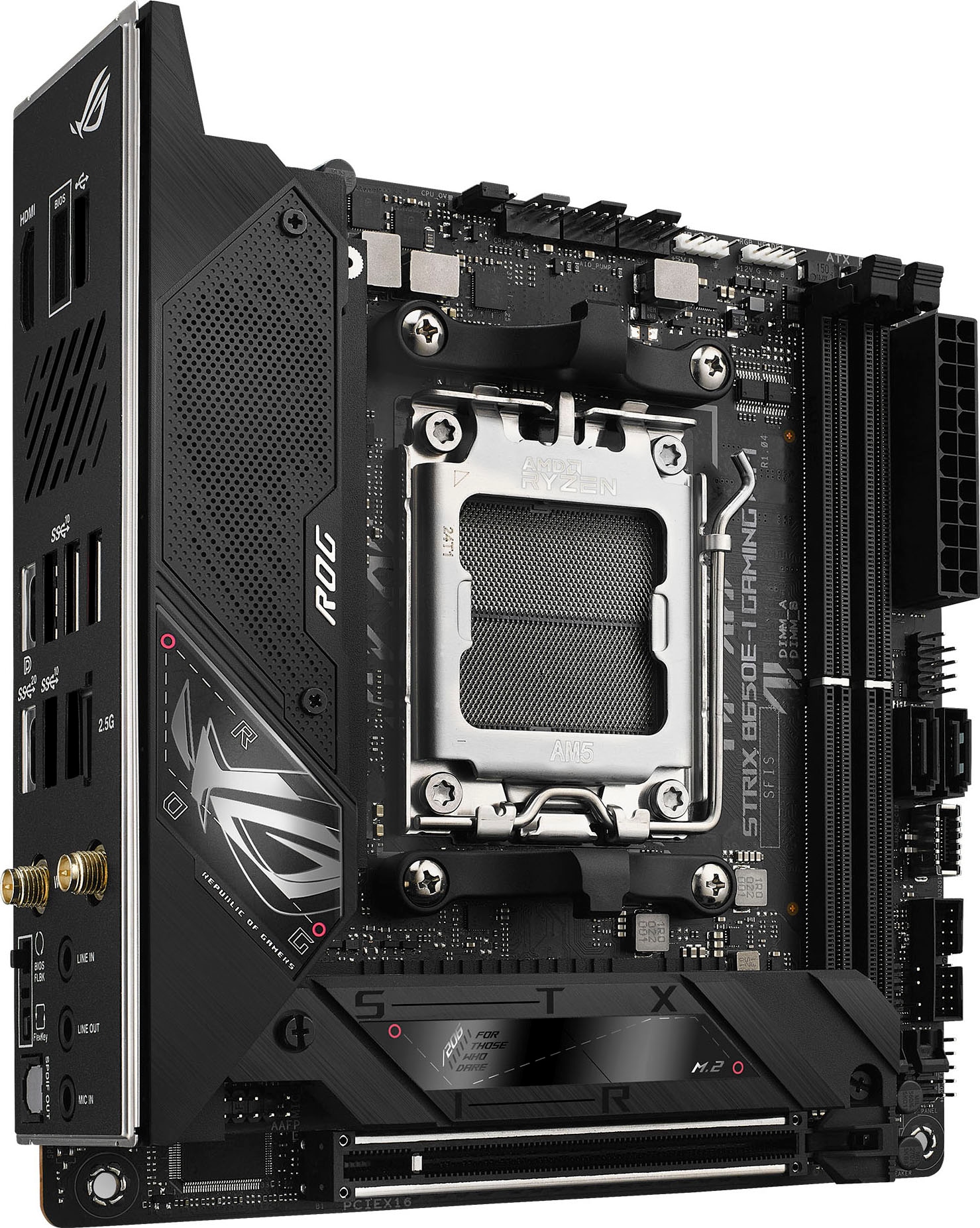 Asus Mainboard »ROG STRIX B650E-I GAMING WIFI«, Ryzen 7000, Mini-ITX, DDR5 Speicher, 10+2 Power Stages