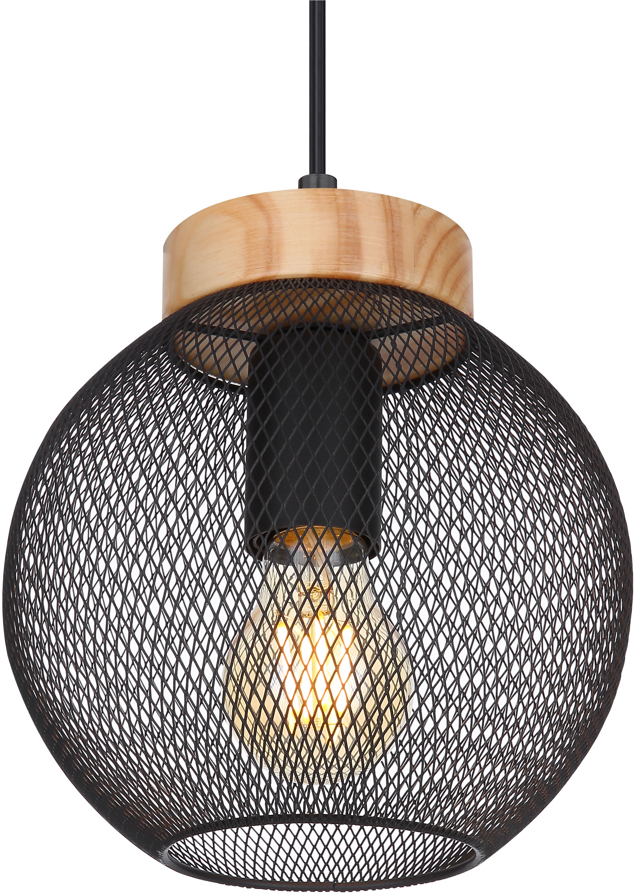GLOBO LIGHTING Hängeleuchte »PABLO«, Leuchtmittel E27 | ohne Leuchtmittel, Hängelampe/Pendelleuchte/Esszimmer/Wohnzimmer/Esstisch
