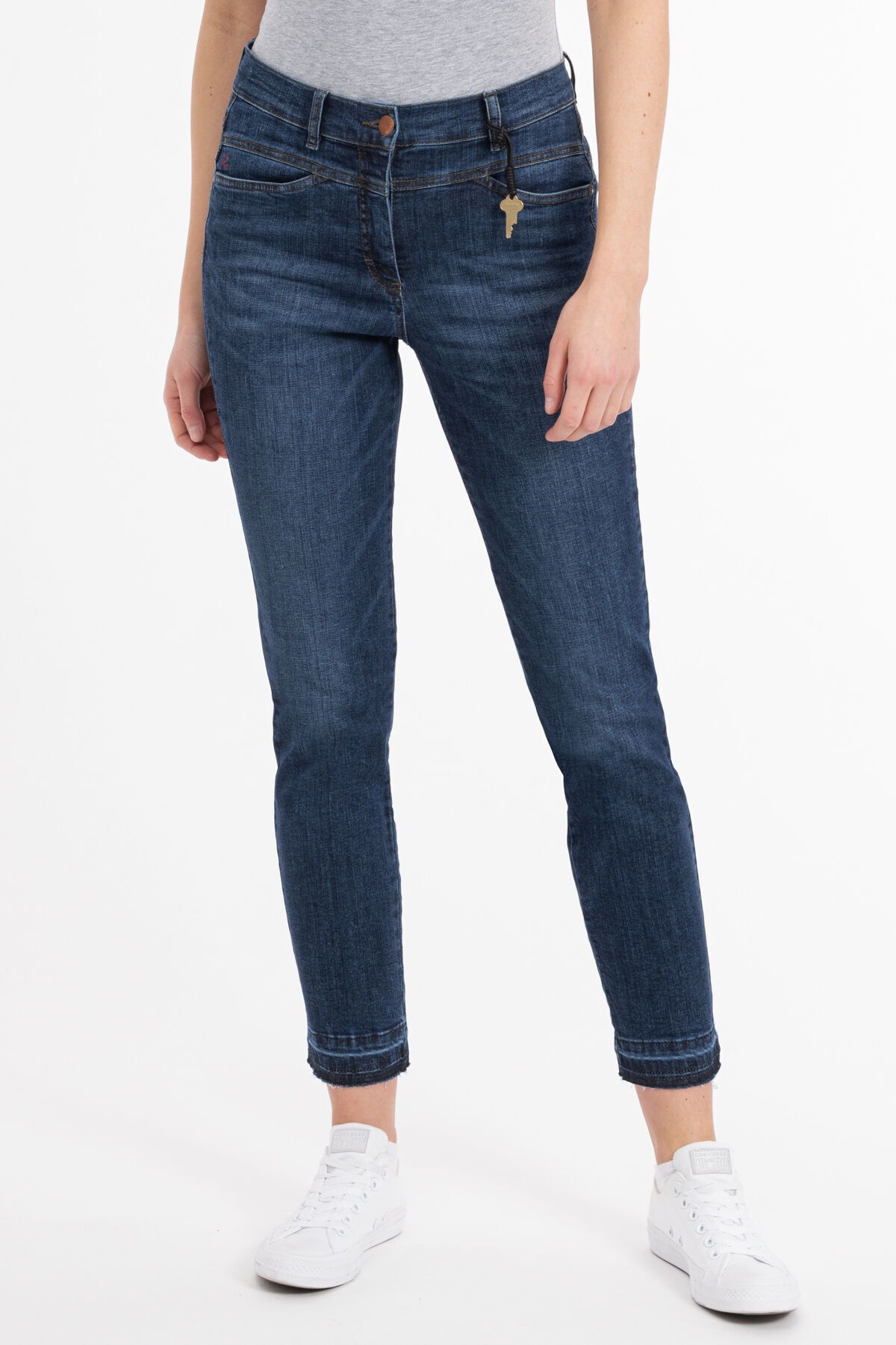 Recover Pants Siauri džinsai »Wiebke« su Stickerei a...