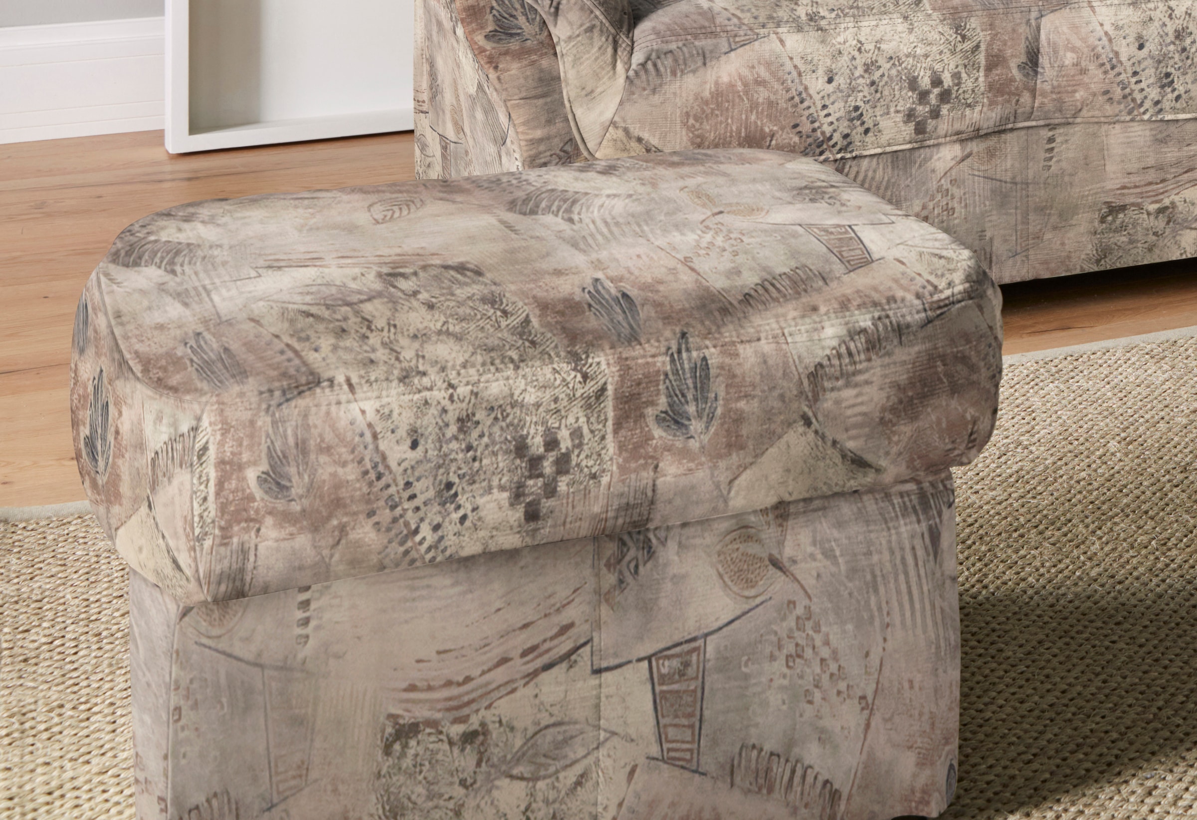 DOMO collection Polsterhocker »Bahia«, Belastbarkeit bis 140 kg pro Sitzfläche, mit praktischem Staufach