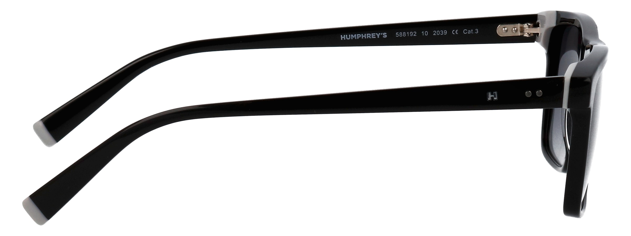 HUMPHREY´S eyewear Sonnenbrille »588192«, Form Karree/Eckig, hellgrauen Akzenten am Bügel, CR 39