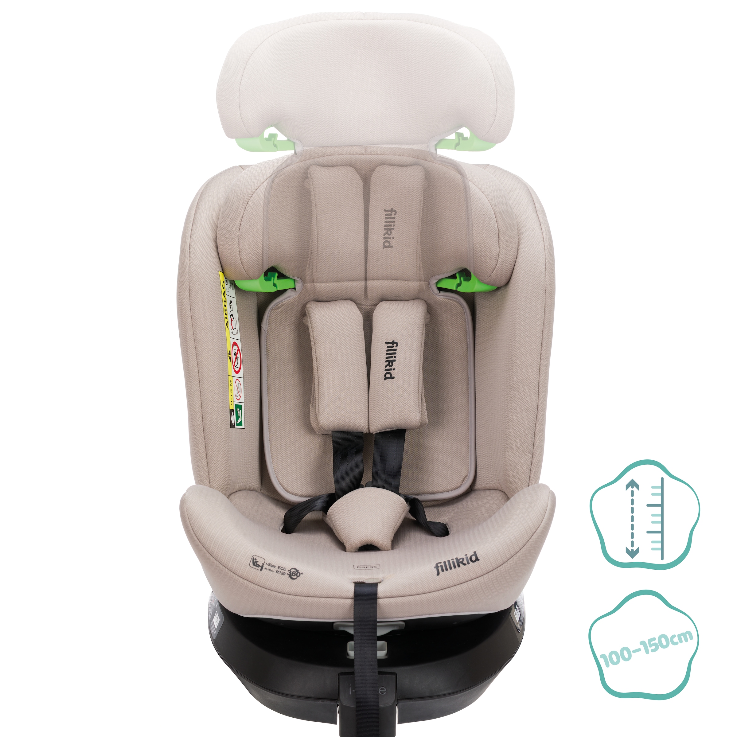 Fillikid Autokindersitz »Aris« 360° drehbar, inkl. Isofix