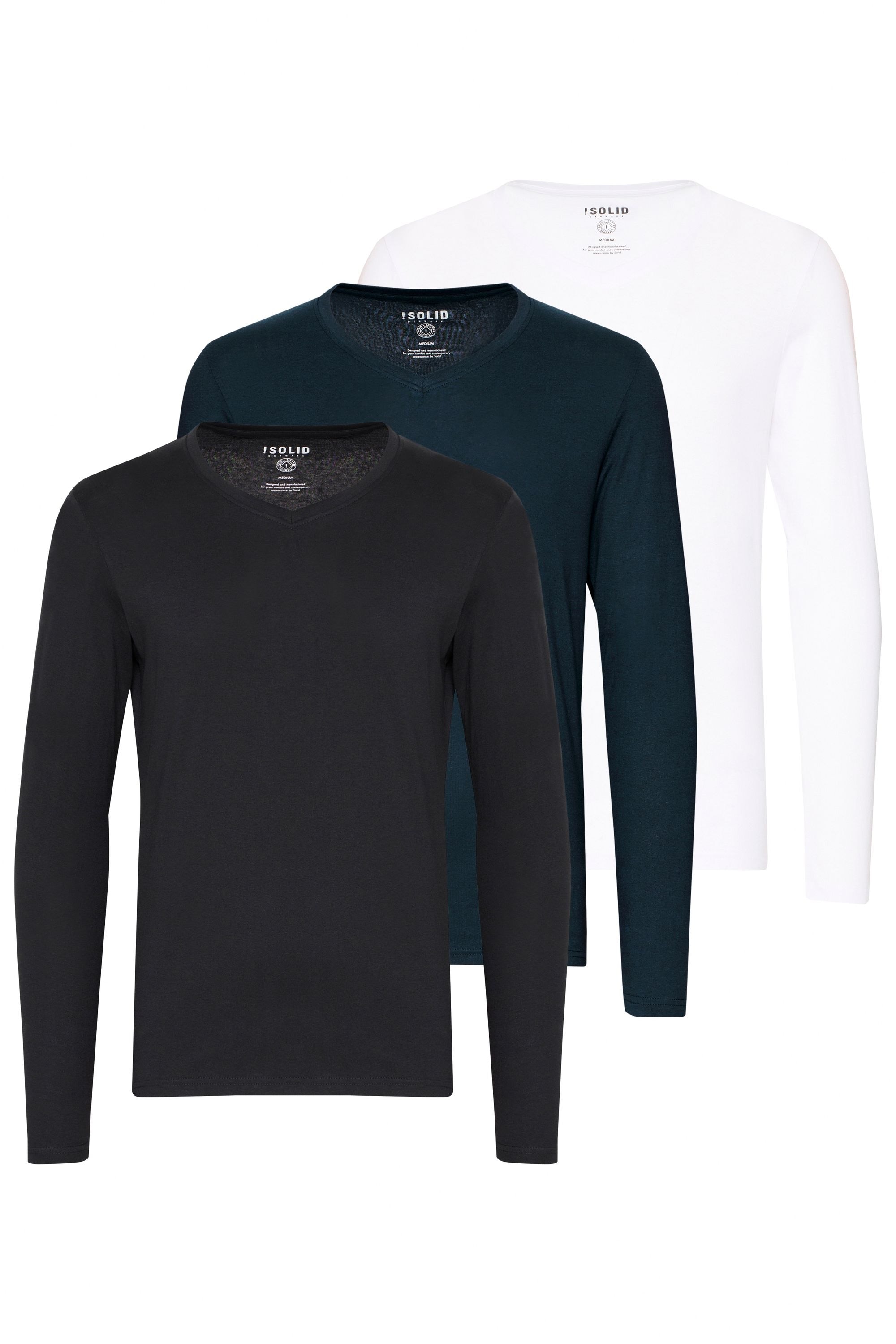 Solid V-Shirt "V-Shirt SDBasil" günstig online kaufen