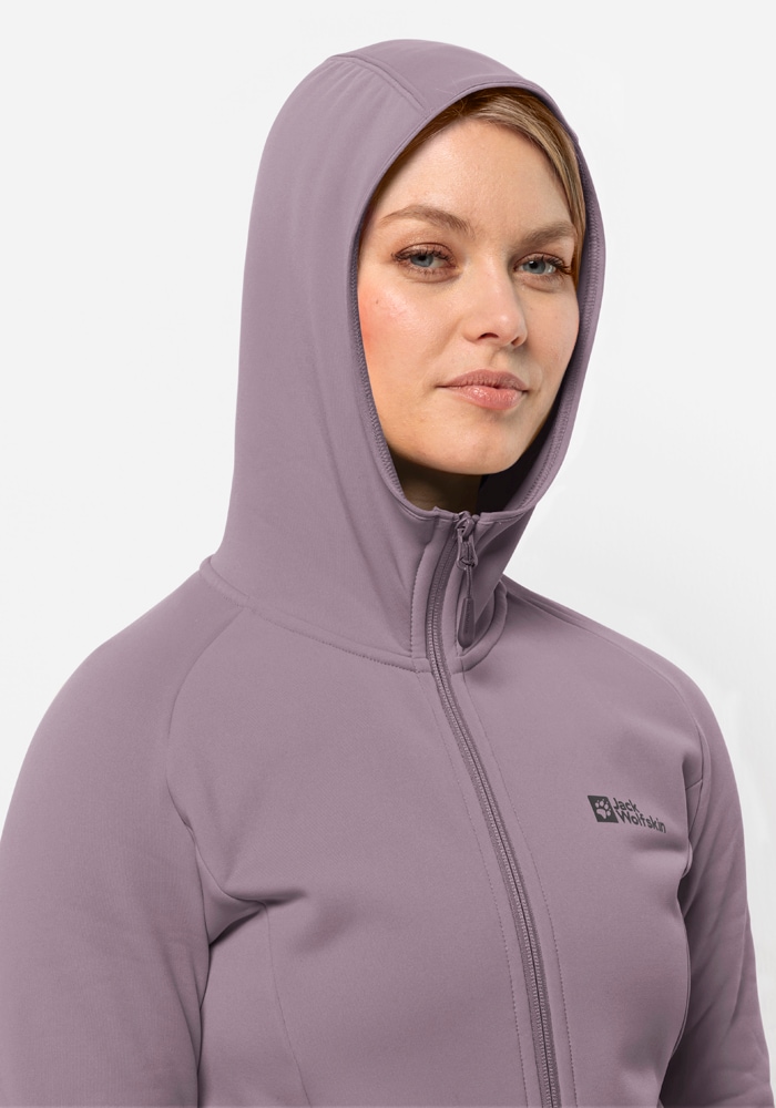 Jack Wolfskin Fleecejacke »BAISELBERG HOODED FZ W«, mit Kapuze