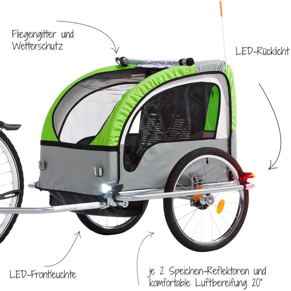 FISCHER Fahrrad Fahrradkinderanhänger »Komfort«