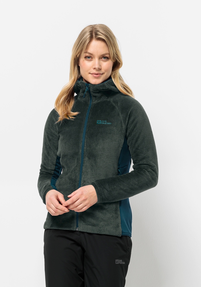 Jack Wolfskin Fleecejacke "ROTWAND HOODED FZ W", mit Kapuze günstig online kaufen