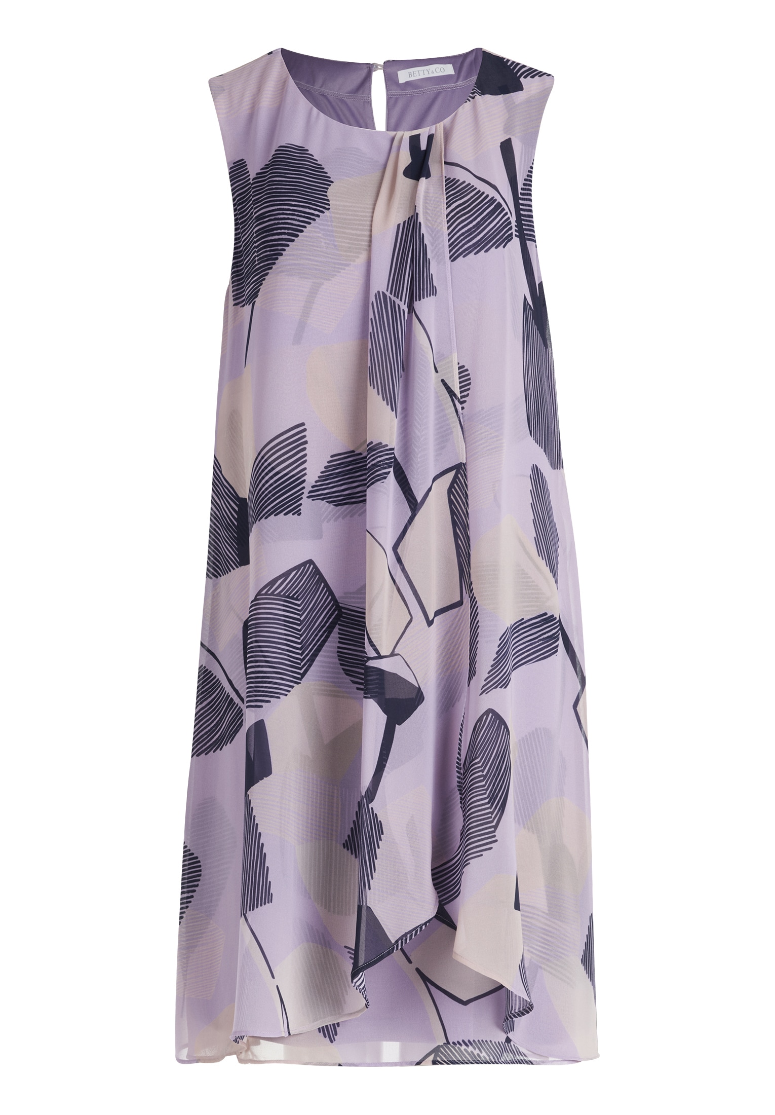 Betty&Co Chiffonkleid »Betty & Co Chiffonkleid im Layer Look«, Druck