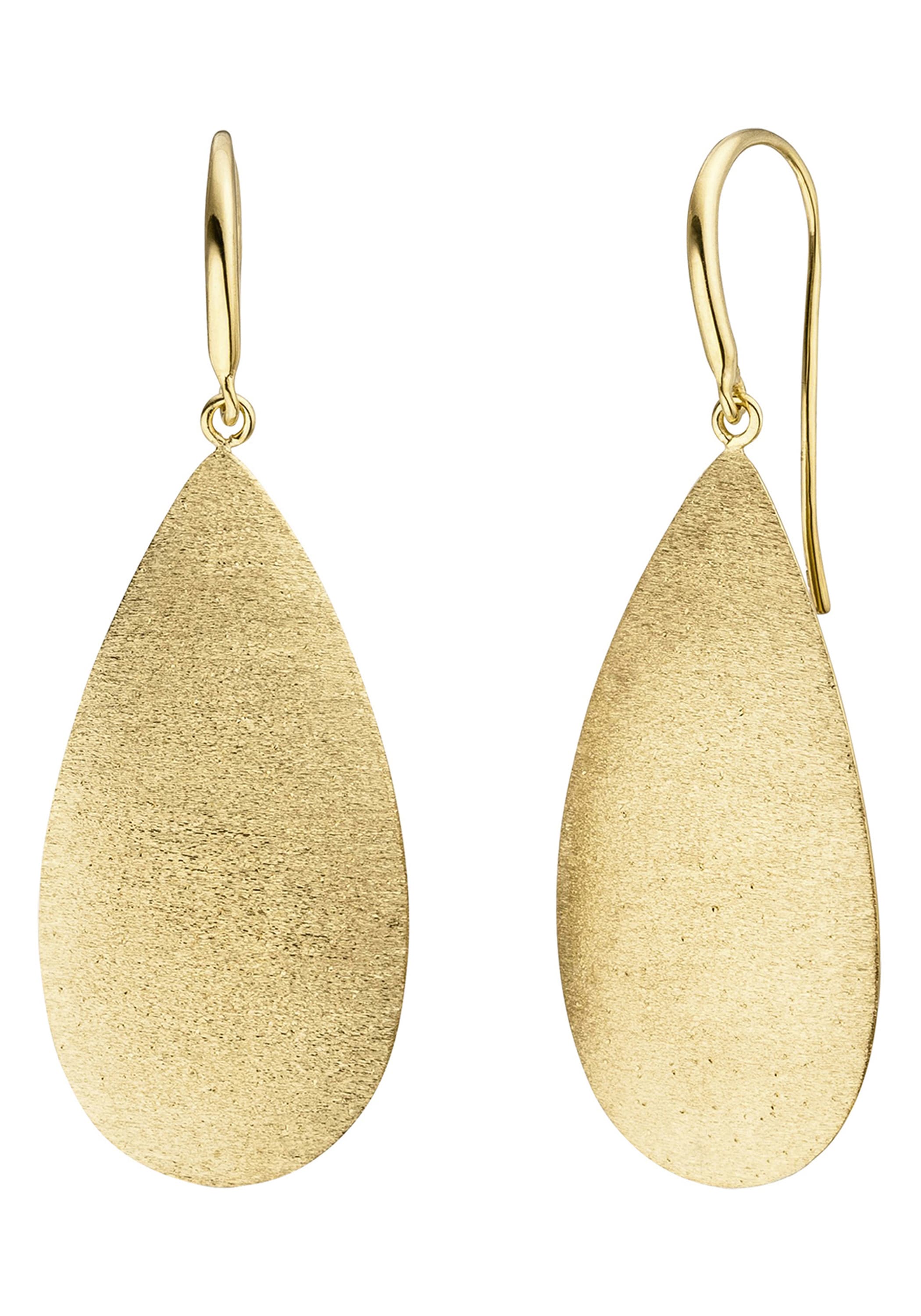 JOBO Paar Ohrhänger »Tropfen« vergoldet Silber 925