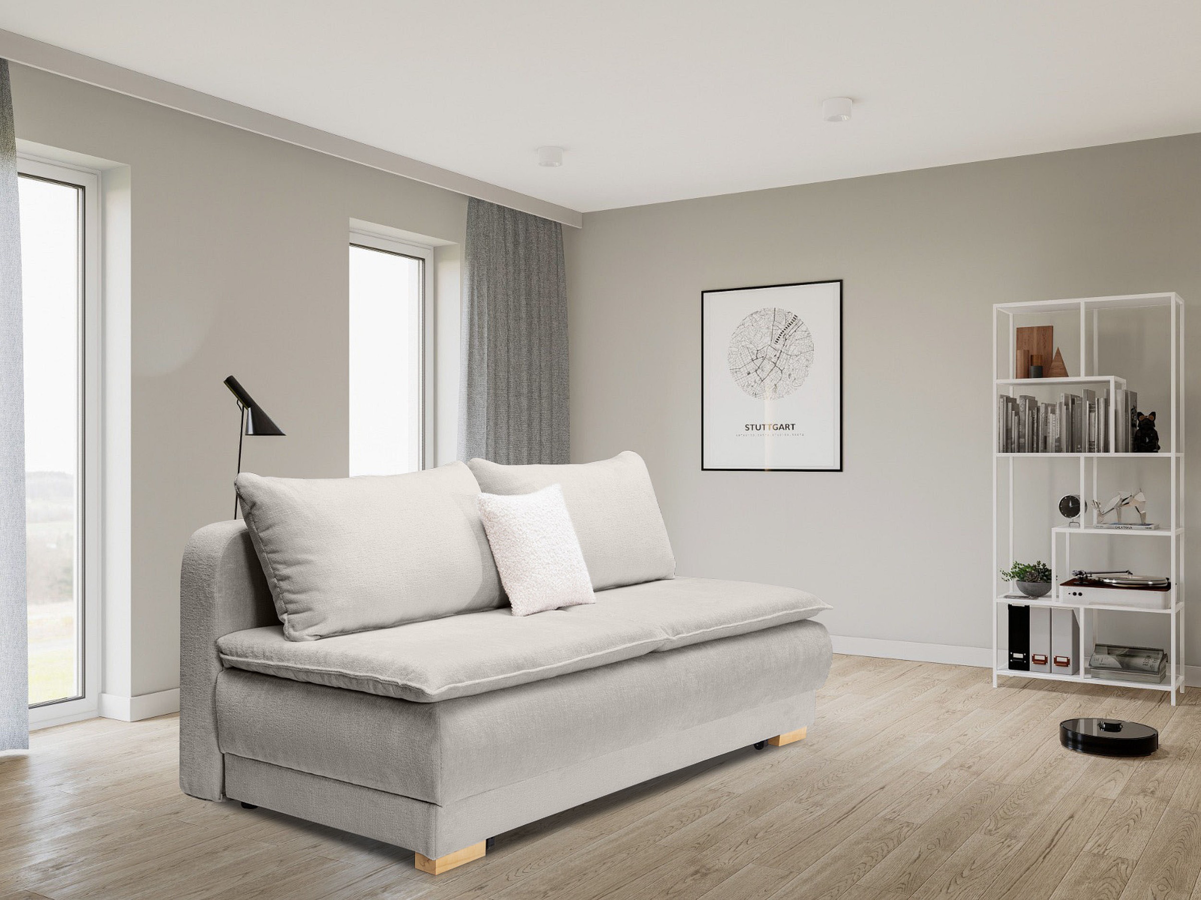 Home affaire Schlafsofa "Bea" Dauerschlafsofa, Bettfunktion und-kasten,Boxs günstig online kaufen