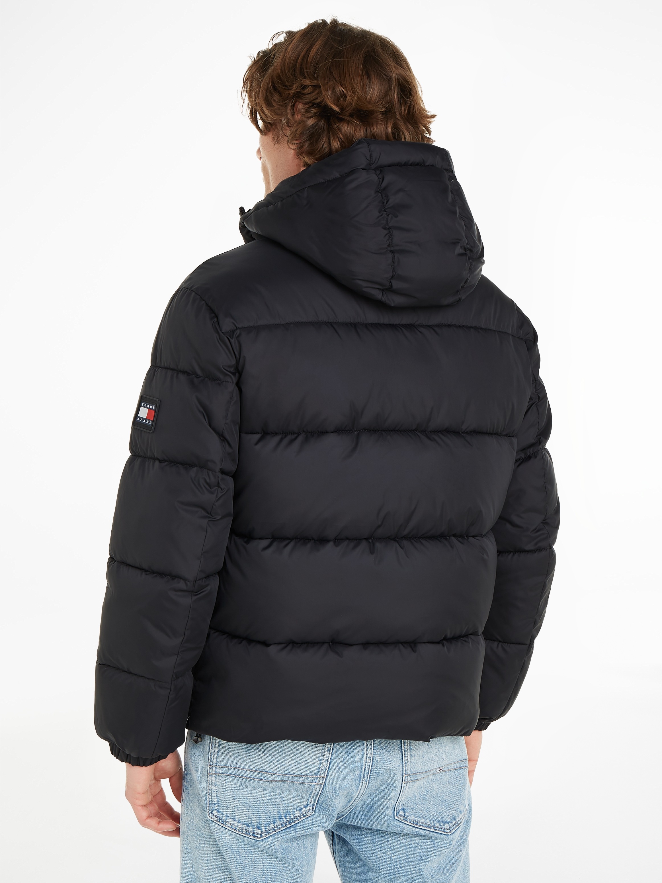 Tommy Jeans Steppjacke "TJM ESSENTIAL PUFFER JACKET", mit Kapuze, mit Logos günstig online kaufen