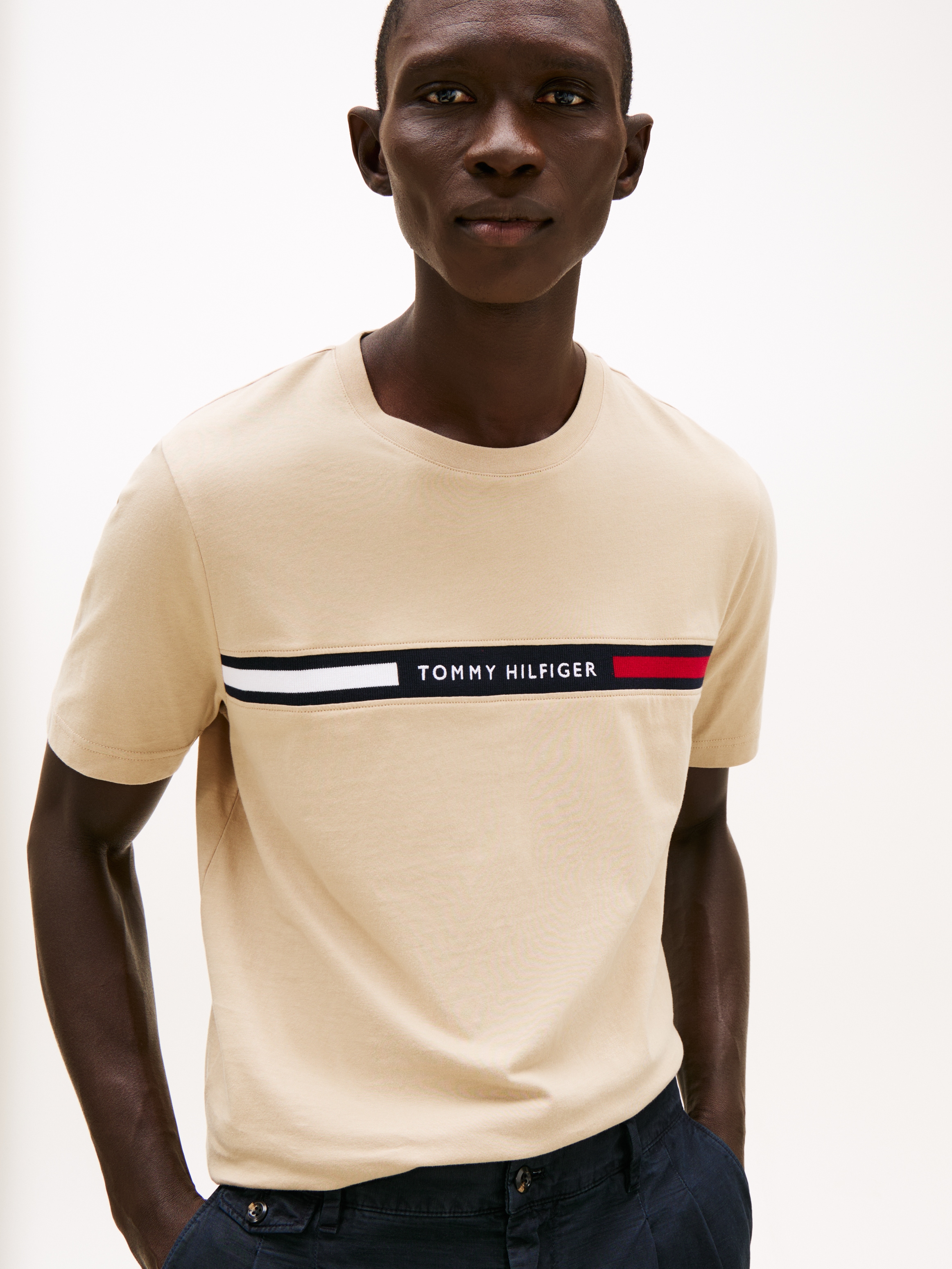 Tommy Hilfiger T-Shirt "HILFIGER CHEST INSERT TEE" günstig online kaufen