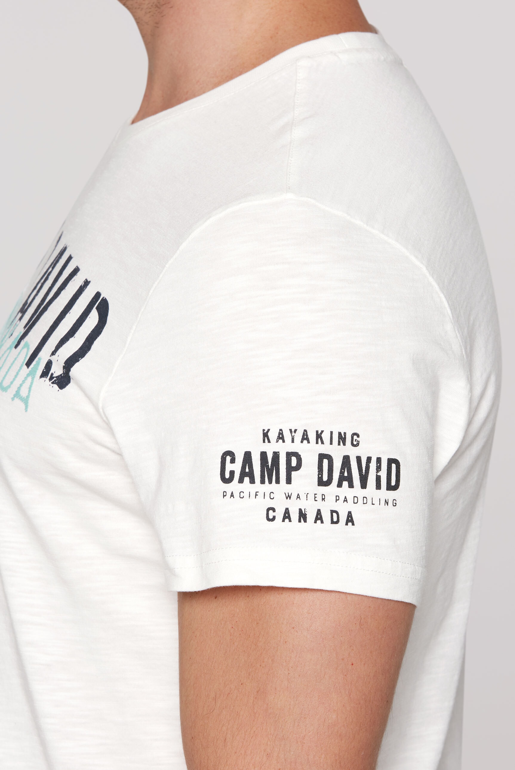 CAMP DAVID Rundhalsshirt, aus Baumwolle