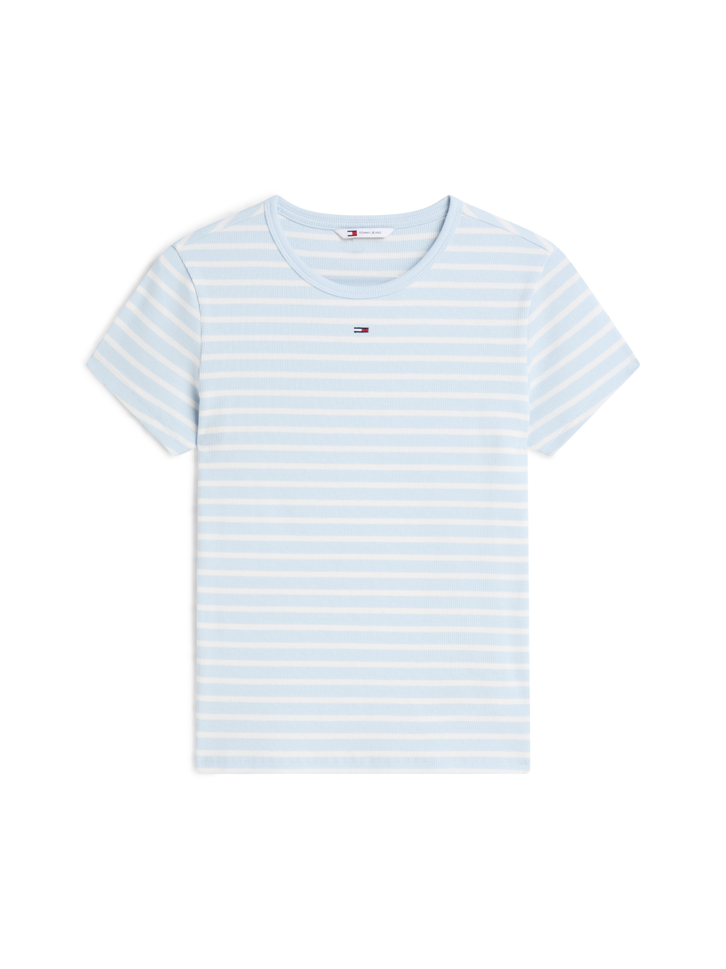 Tommy Jeans Kurzarmshirt »TJW SLIM ESSENTIAL RIB SS EXT« mit gerippter Struktur