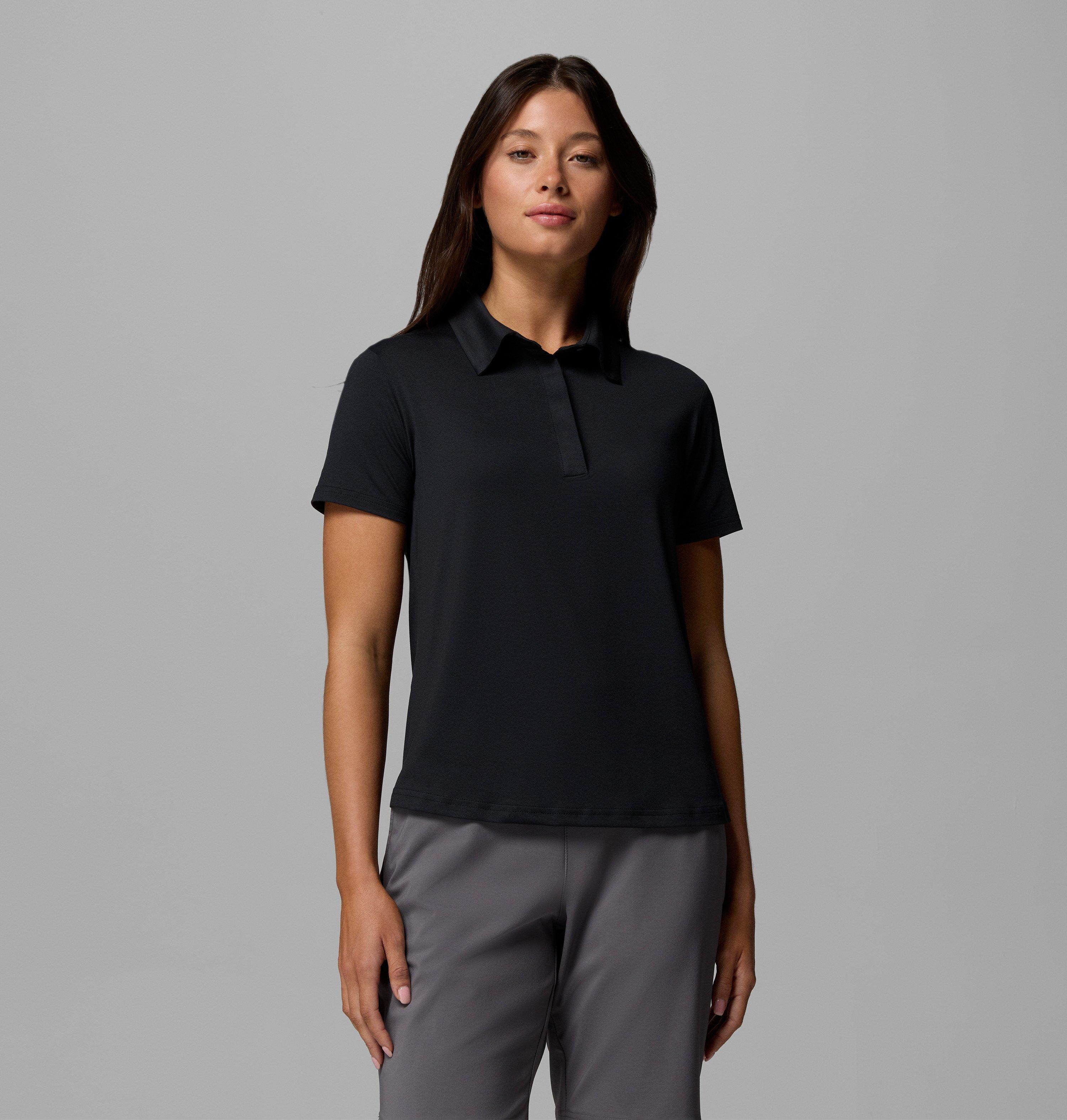 Columbia Poloshirt Kurzarm, aus Polyester und Elasthan, sportliche Passform