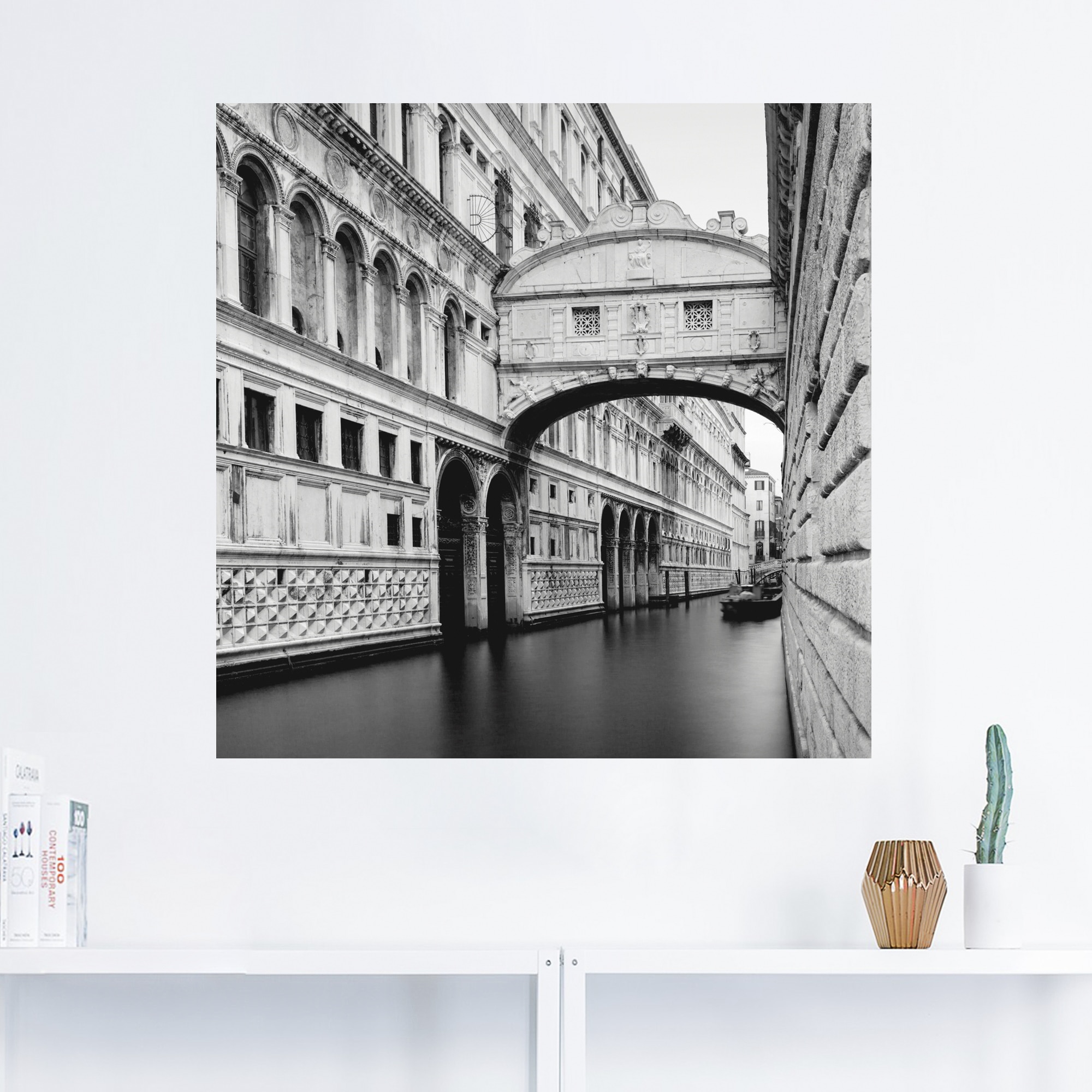 Artland Wandbild »Seufzerbrücke«, Italien, Poster Wandaufkleber BAUR Leinwandbild, (1 Alubild, St.), kaufen als versch. | oder in Größen