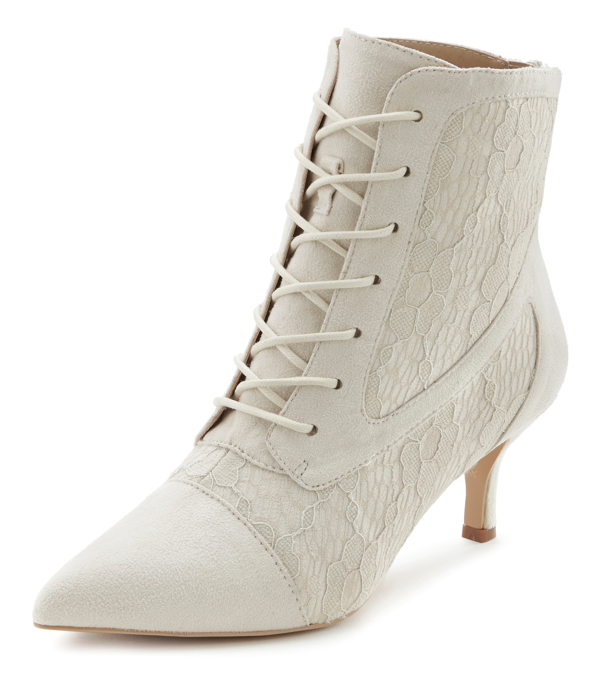 Thumbnail - LASCANA Schnürstiefelette in sexy Spitzen Optik, Stiefel