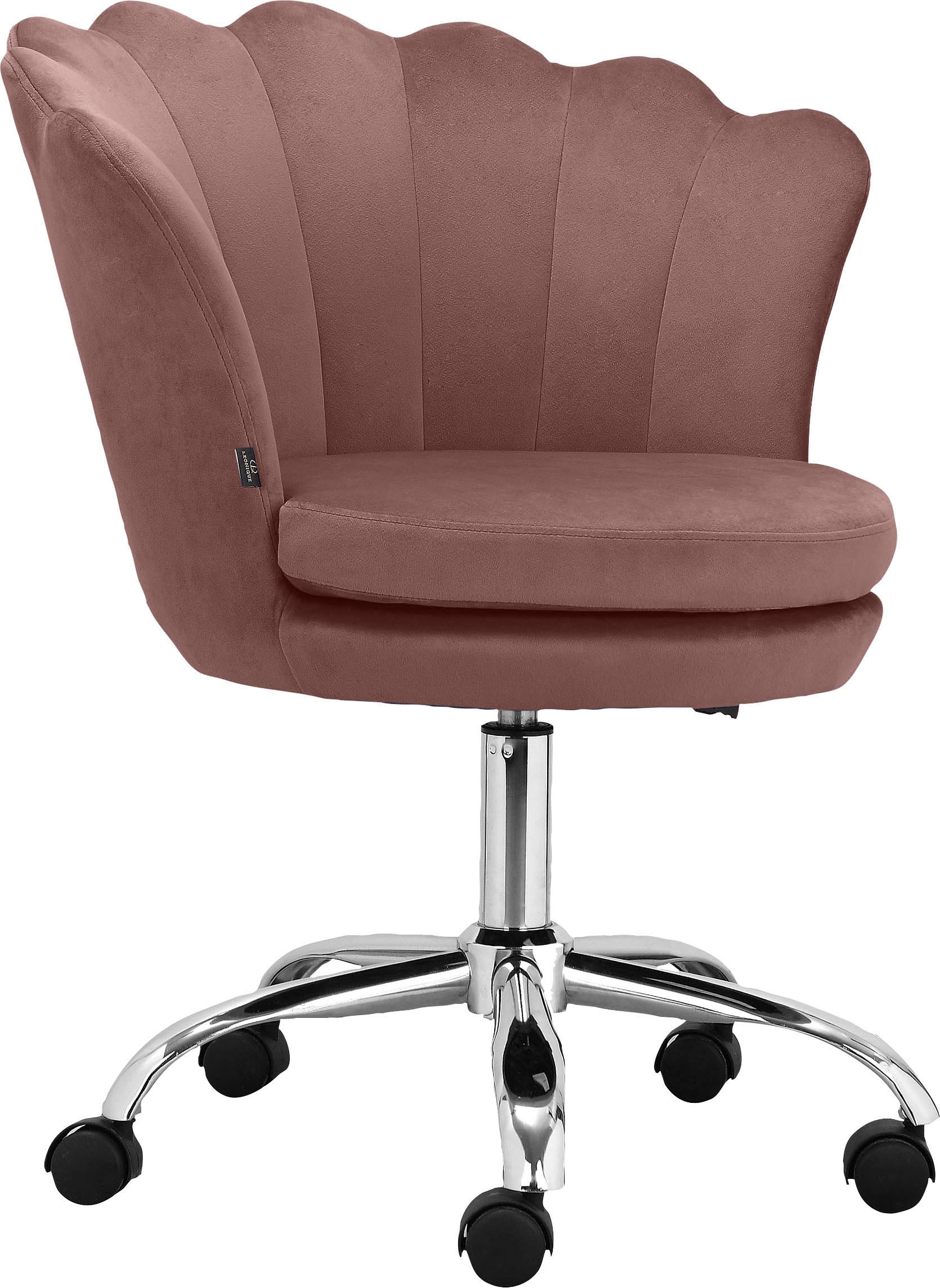 Leonique Bürostuhl "Helleu" () 1 Stk. Veloursstoff Veloursstoff mit horizon günstig online kaufen