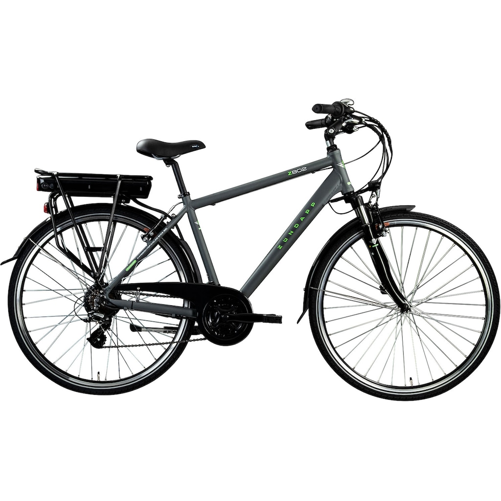 Zündapp E-Bike »Z802 Herren«, 21 Gang, Shimano, Altus RD-M310, Heckmotor 250 W