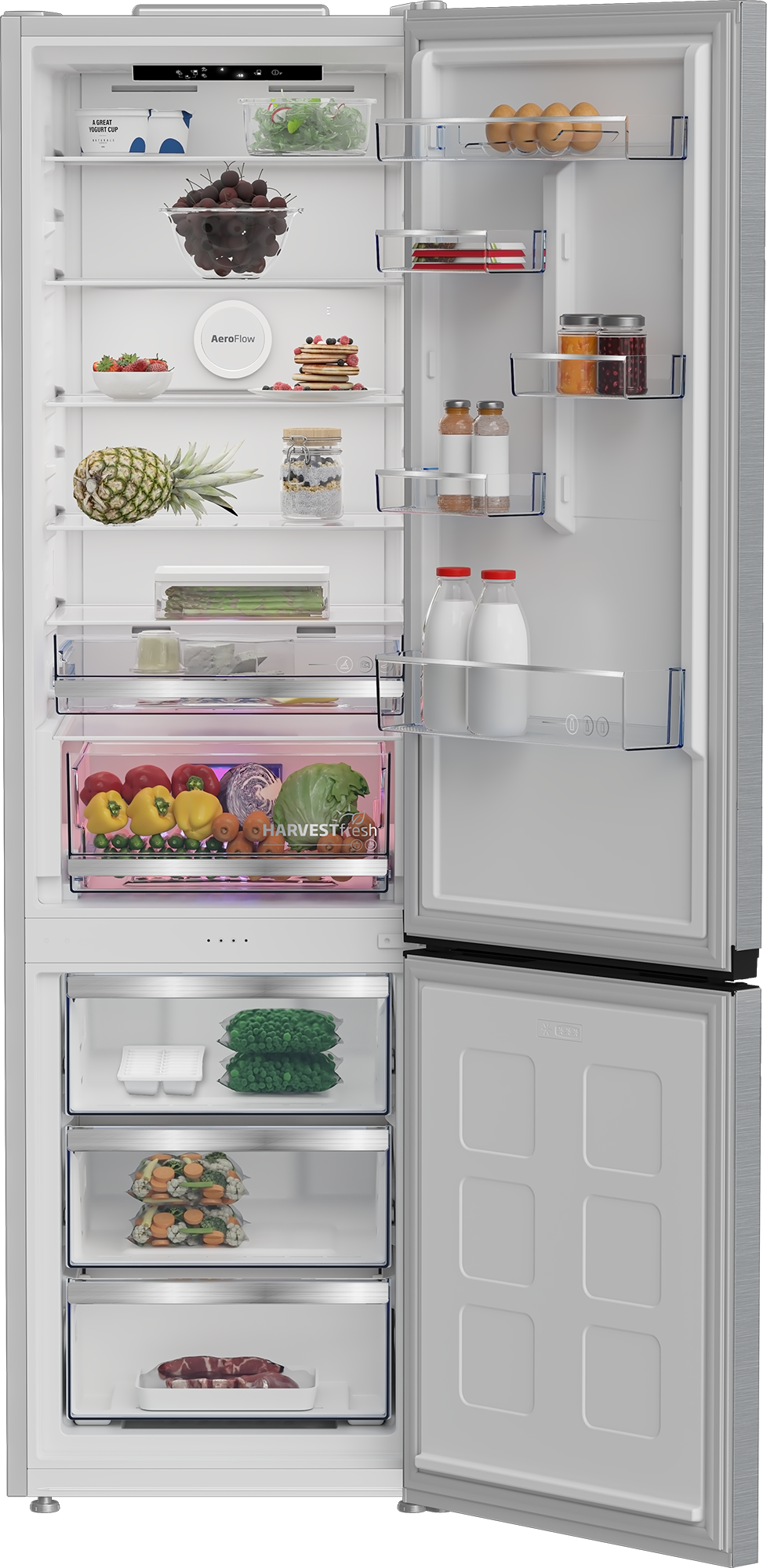 BEKO Kühl-/Gefrierkombination »B5RCNA416HXB« 203,5 cm hoch 59,5 cm breit