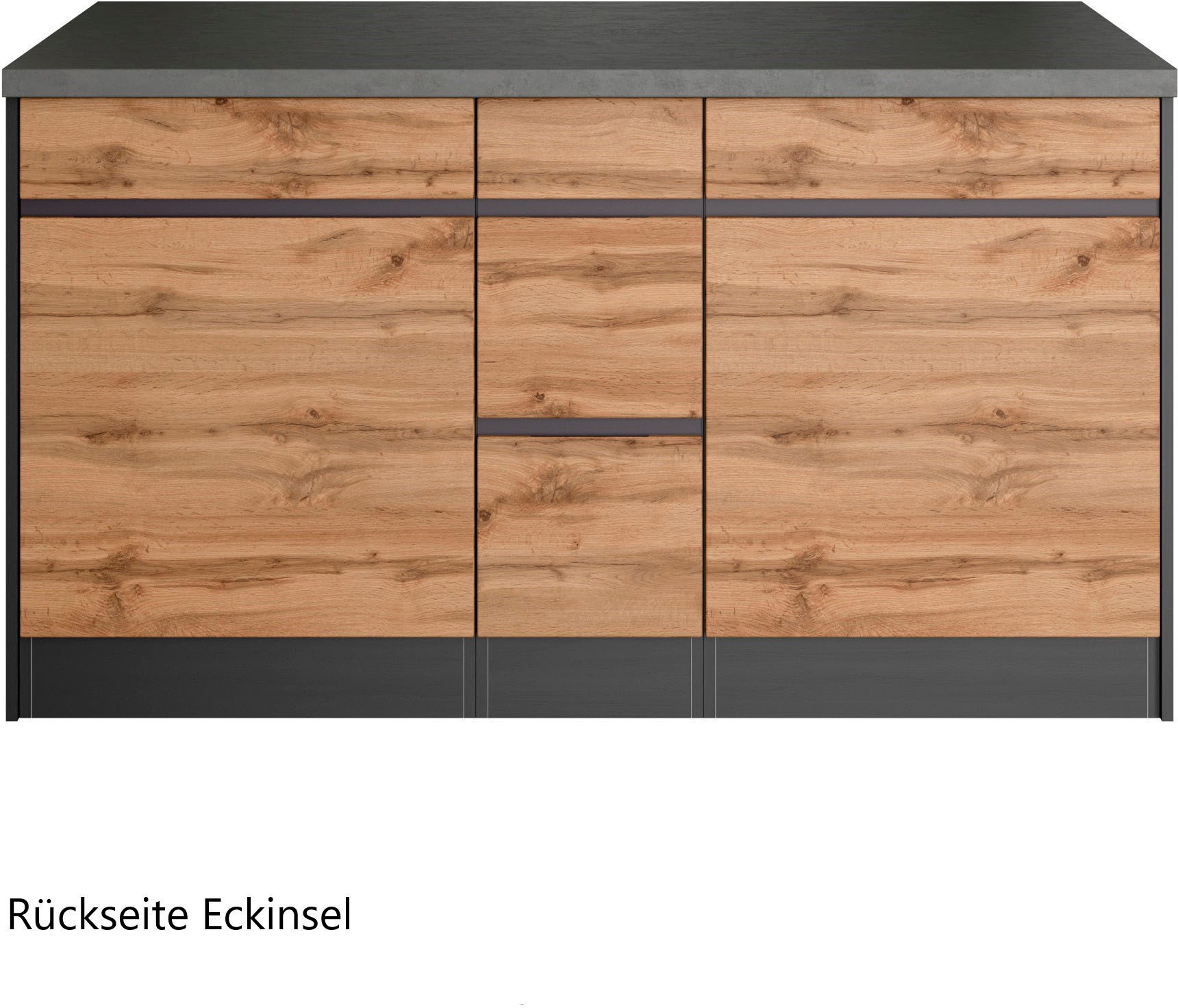 KOCHSTATION Winkelküche »KS-Riesa«, Stellbreite 490/153 cm, wahlweise mit Induktionskochfeld