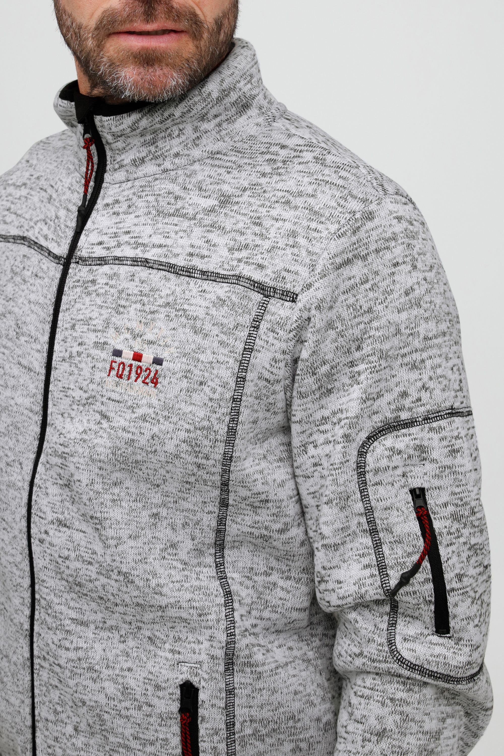 FQ1924 Fleecejacke »Fleecejacke FQBikker«, ohne Kapuze