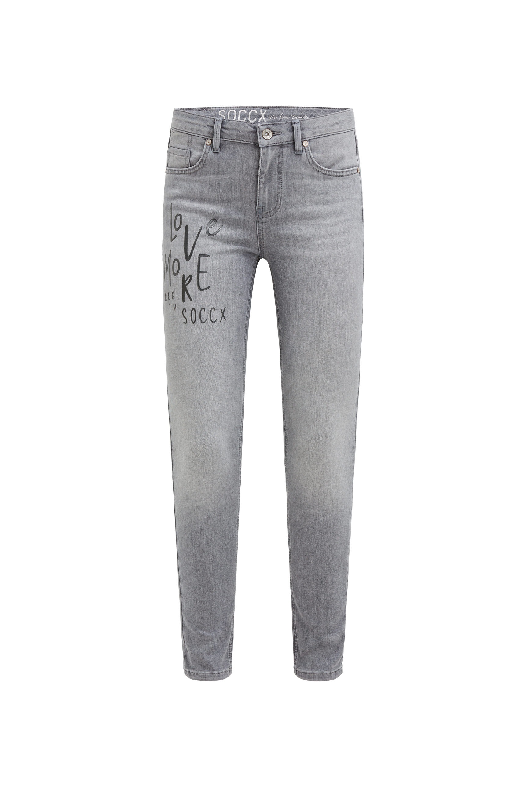 SOCCX Slim-fit-Jeans, mit normaler Leibhöhe
