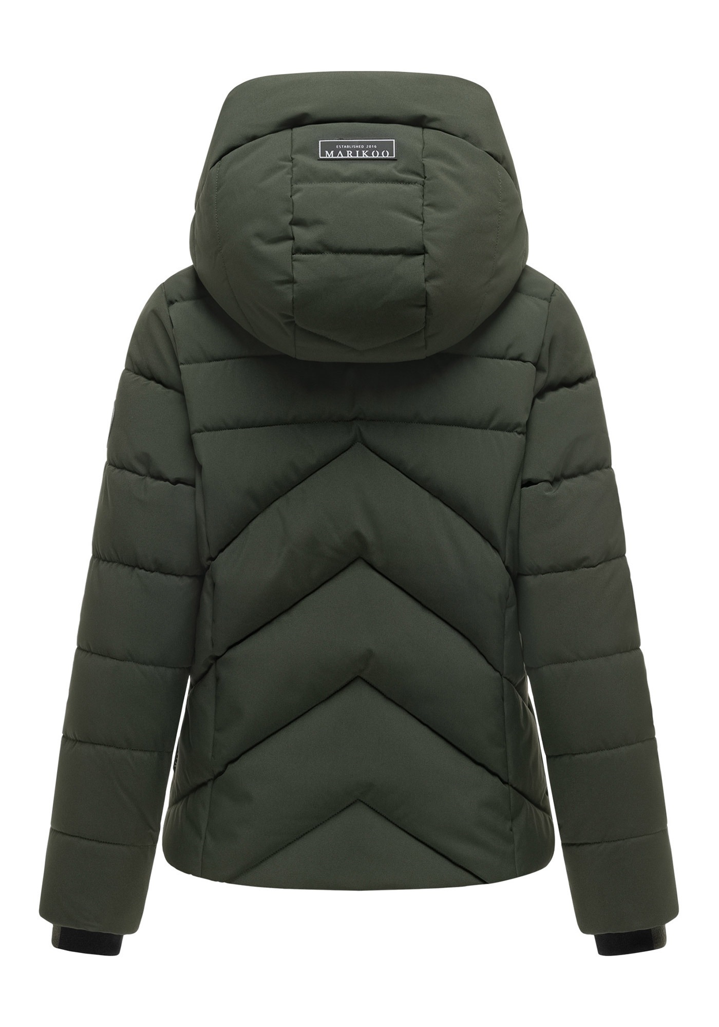 Marikoo Winterjacke »Naanda« mit Kapuze Steppjacke mit diagonaler Steppung, Kapuze, hohem Kragen