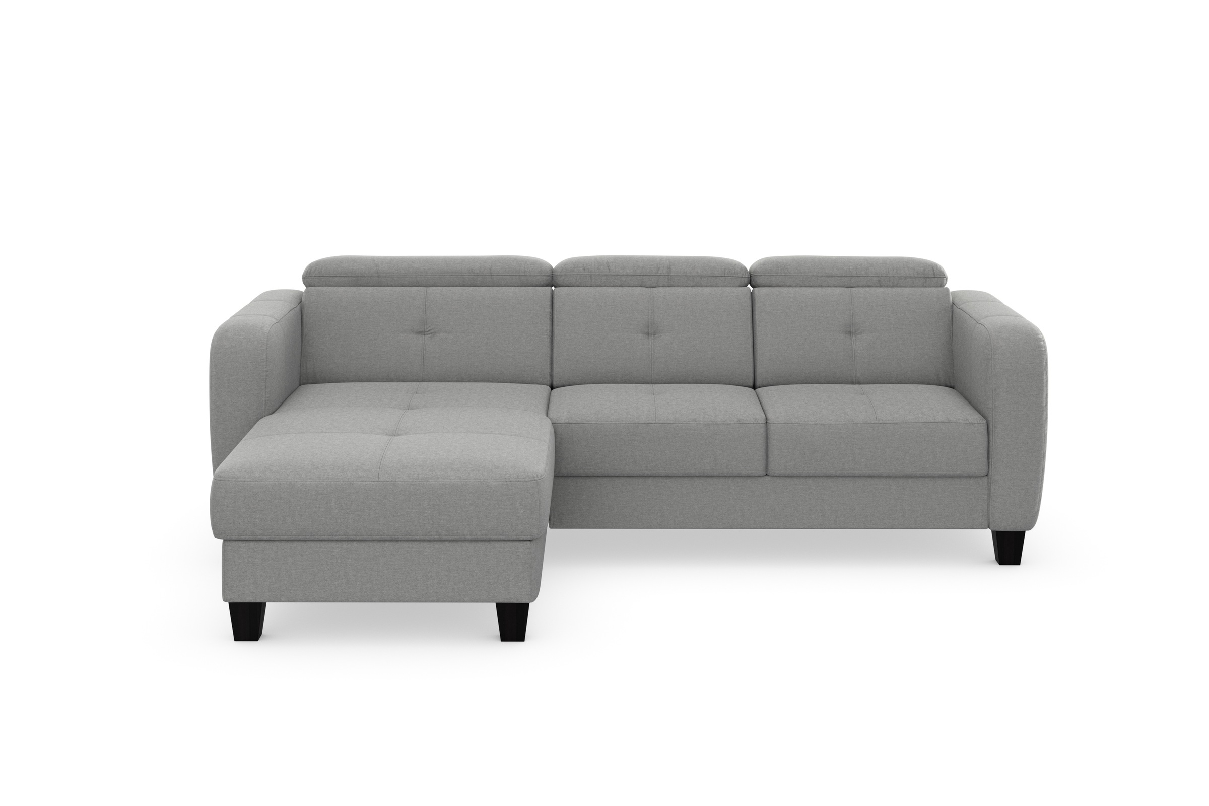 sit&more Ecksofa »Belluci L-Form«, inklusive Federkern, wahlweise mit Bettfunktion und Bettkasten
