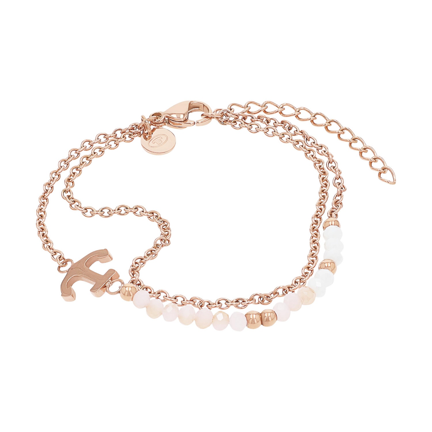 TOM TAILOR Armband »Schmuck Geschenk Edelstahl Anker« mit Glassteine