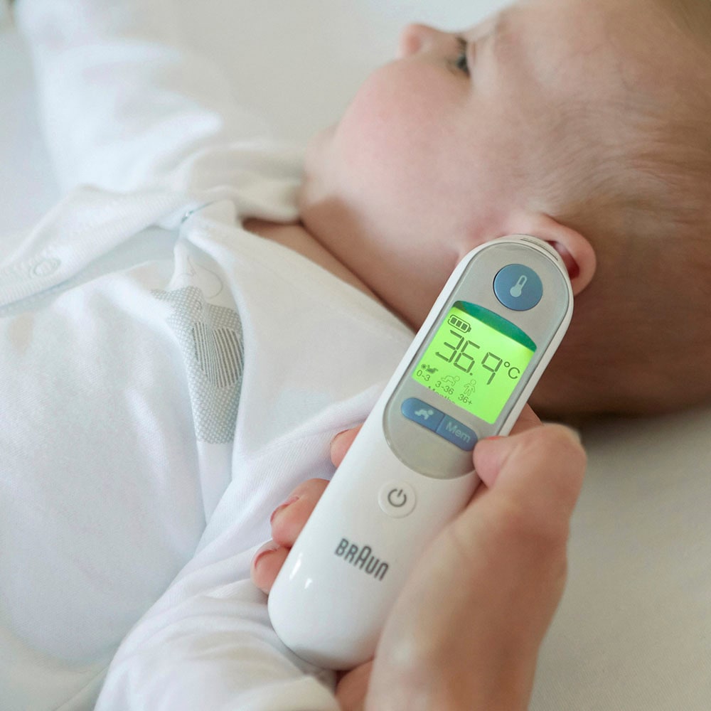 Braun Ohr-Fieberthermometer »ThermoScan® 7 Ohrthermometer mit Age Precision® - IRT6520«, Für alle Altersgruppen geeignet, einschließlich Neugeborener
