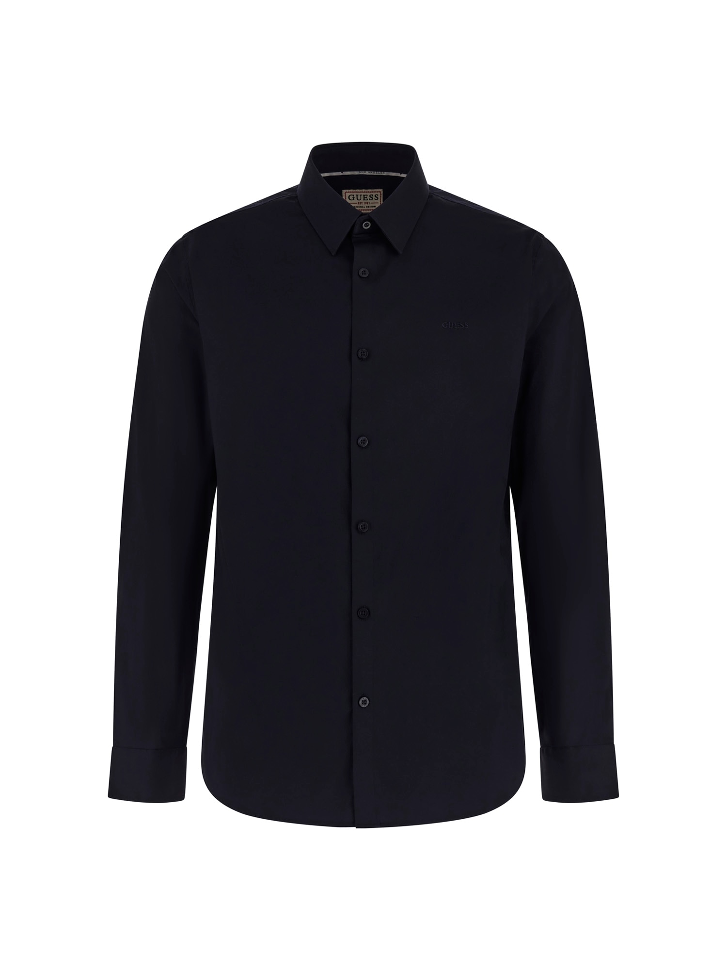 Guess Langarmhemd »SUNSET« Kentkragen, Slim Fit, Baumwoll-Mix