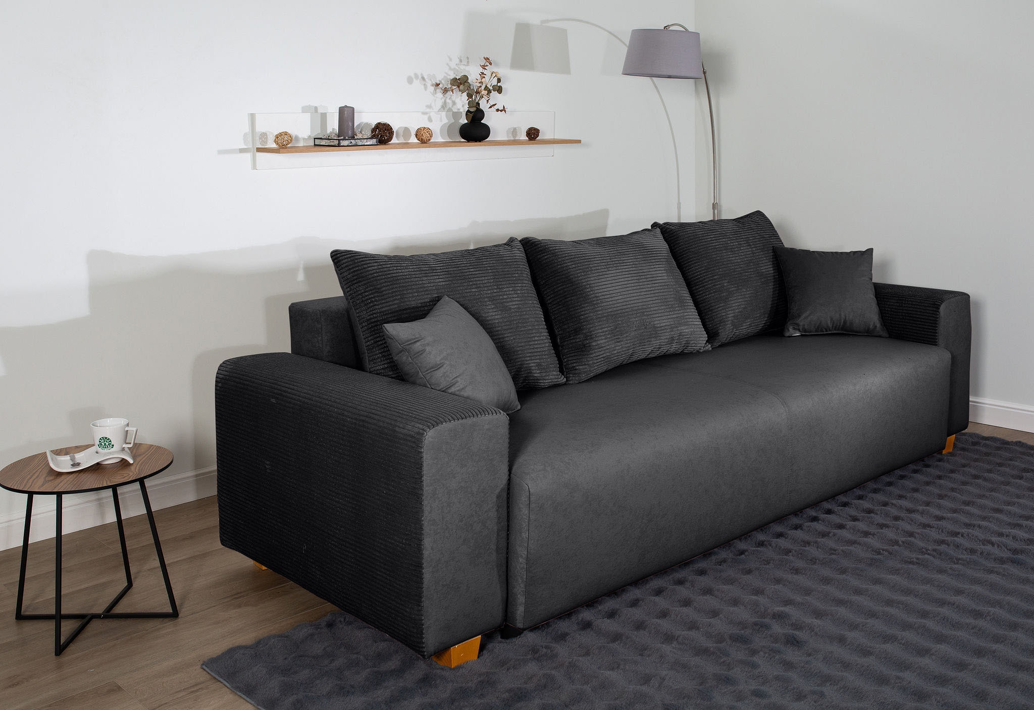 COLLECTION AB Schlafsofa »Yves, Liegefläche (B/T): 142/194 cm« inkl. Bettfunktion, Bettkasten, Federkern & Zierkissen