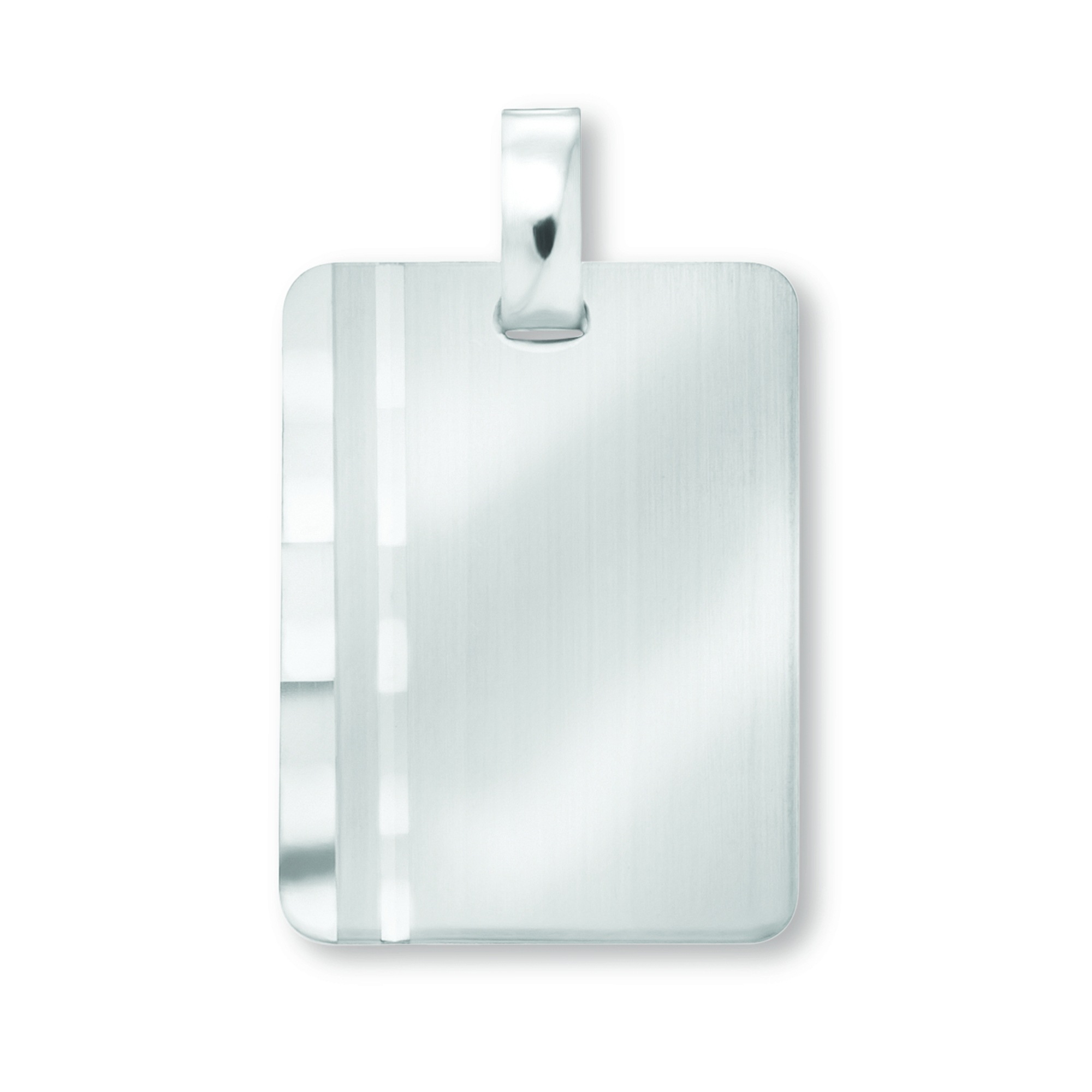 Kettenanhänger ONE ELEMENT "Gravurplatte Anhänger aus 925 Silber", silber, Schmuckanhänger, Damen, Silber 925 (Sterlingsilber), Kettenanhänger, Kleine