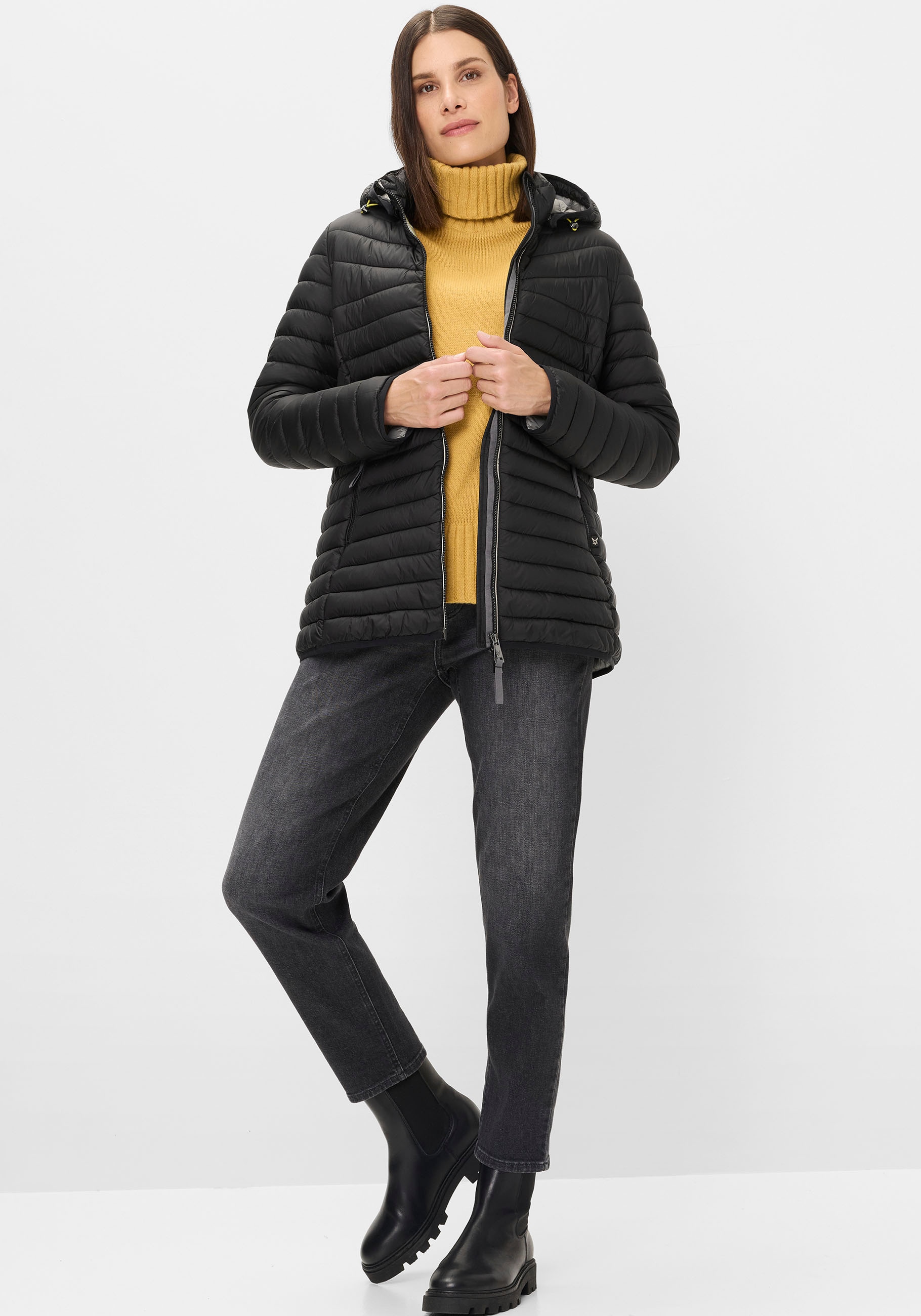 Fuchs Schmitt Steppjacke, mit Kapuze, mit abnehmbarer Kapuze