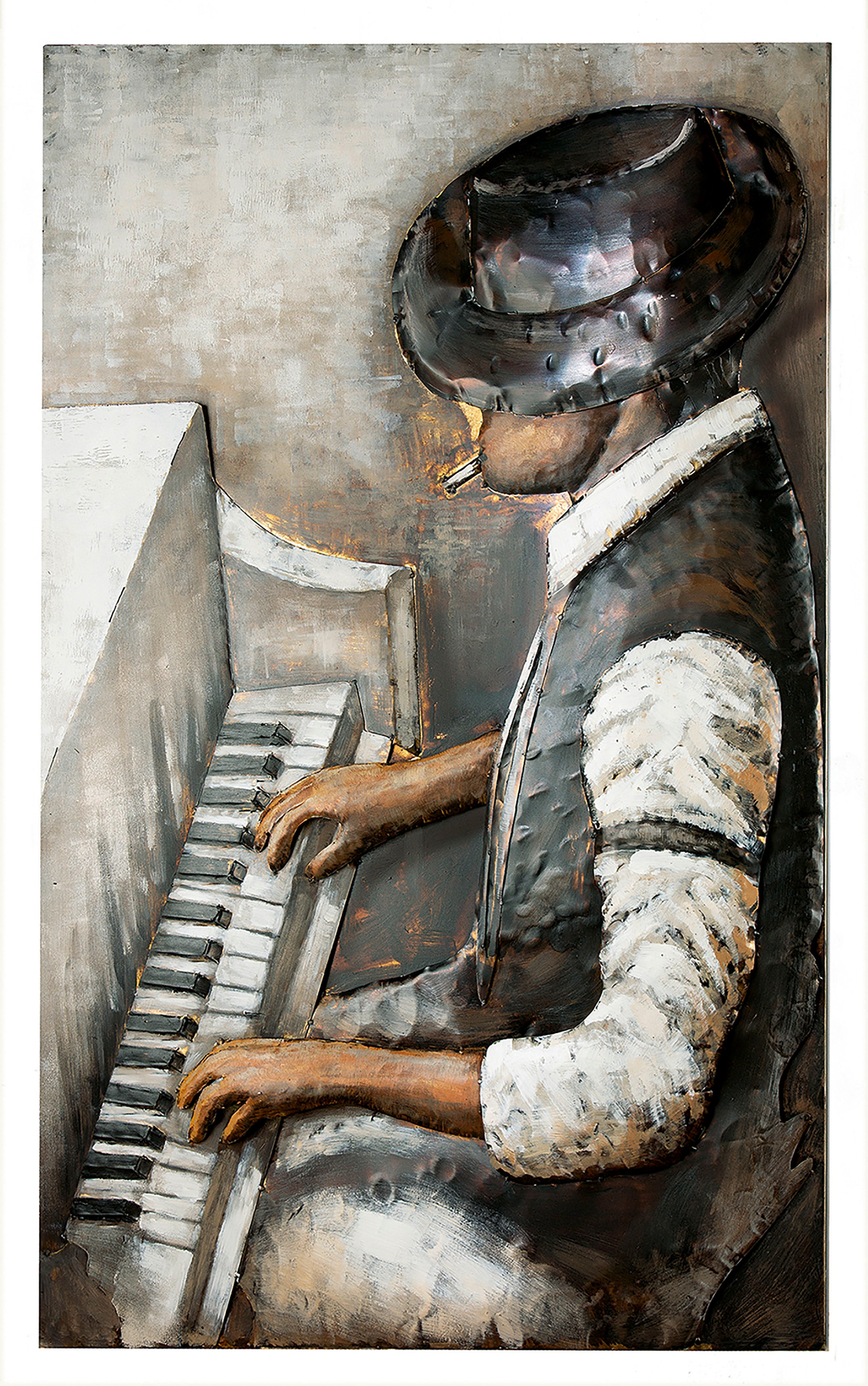 GILDE GALLERY Metallbild "Kunstobjekt Rhythm And Blues" Musiker 1 Stk. tlg. günstig online kaufen