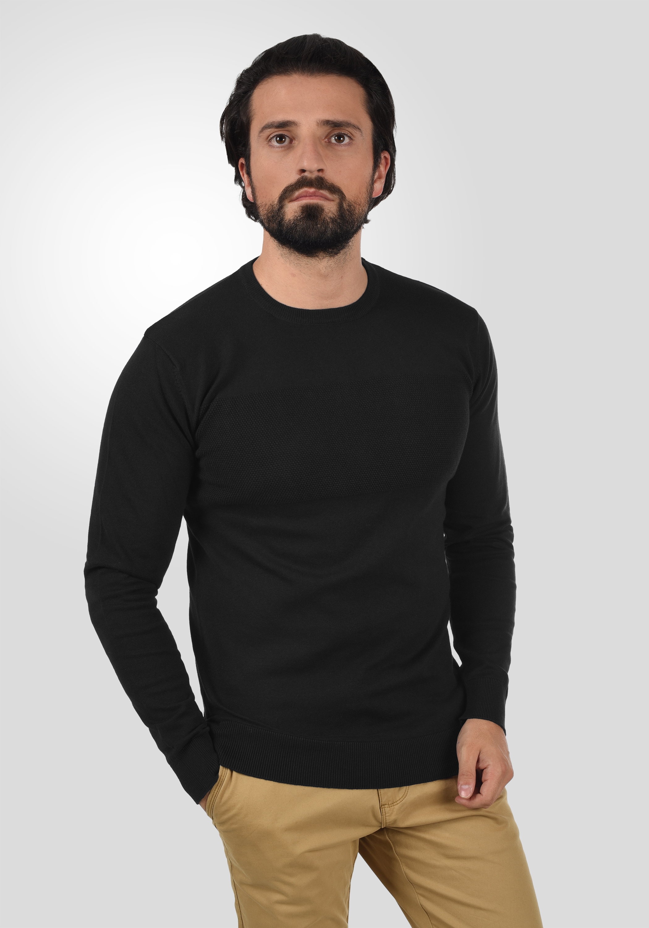 Indicode Strickfleece-Pullover »Strickpullover IDErnesto«