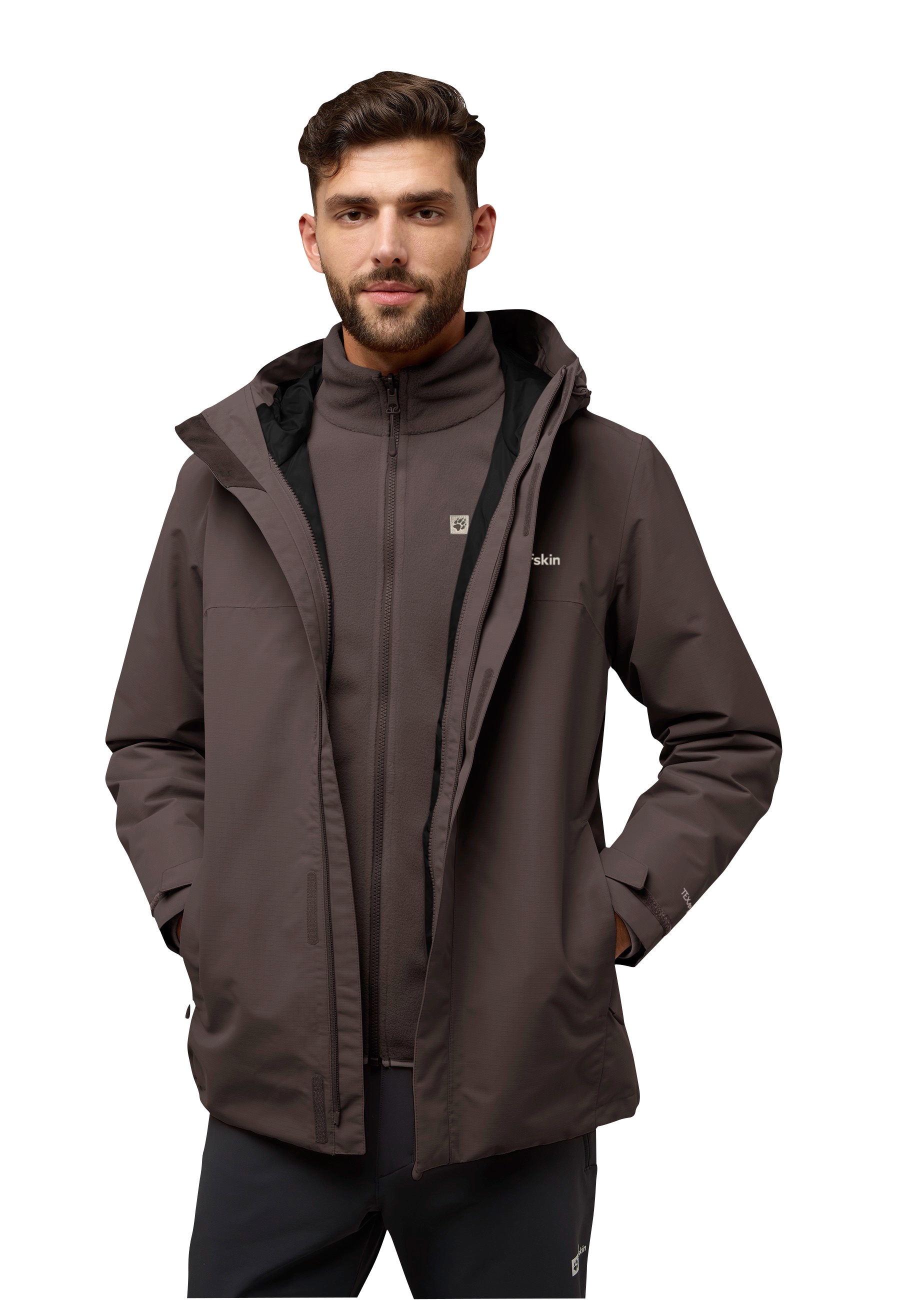 Jack Wolfskin 3-in-1-Funktionsjacke "ALTENBERG 3IN1", mit Kapuze, 3in1, was günstig online kaufen