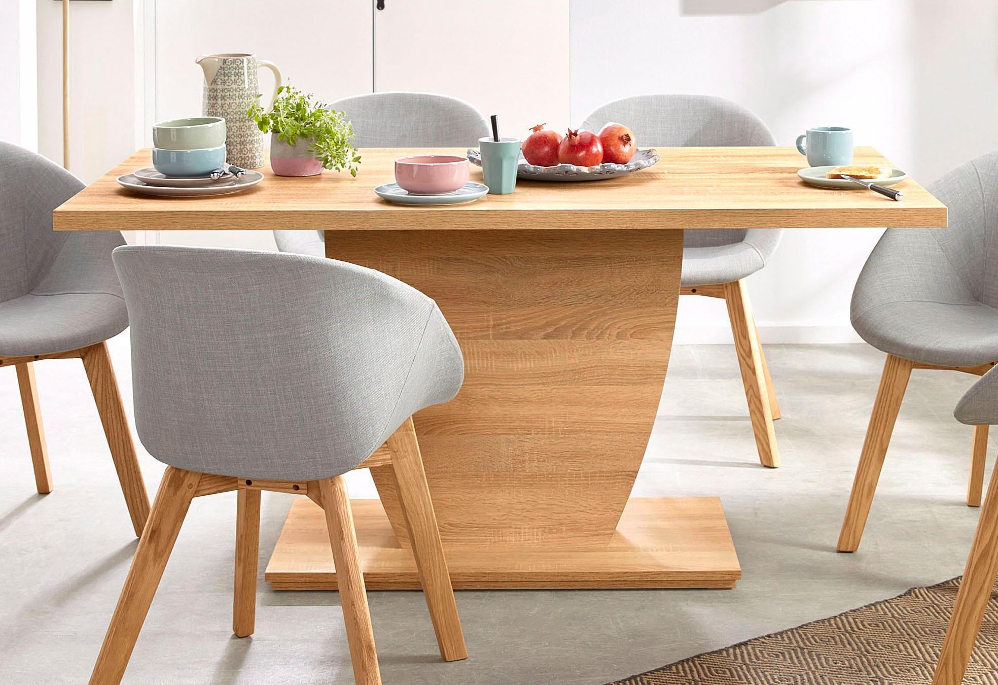 Homexperts Säulen-Esstisch, Breite 140 oder 160 cm