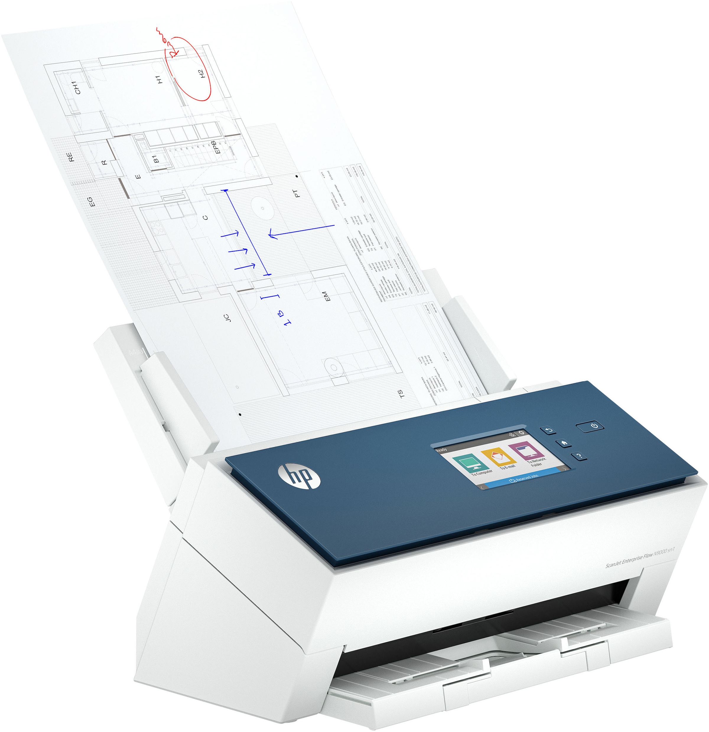 HP Scanner »ScanJet Ent Flow N9000 sn1«