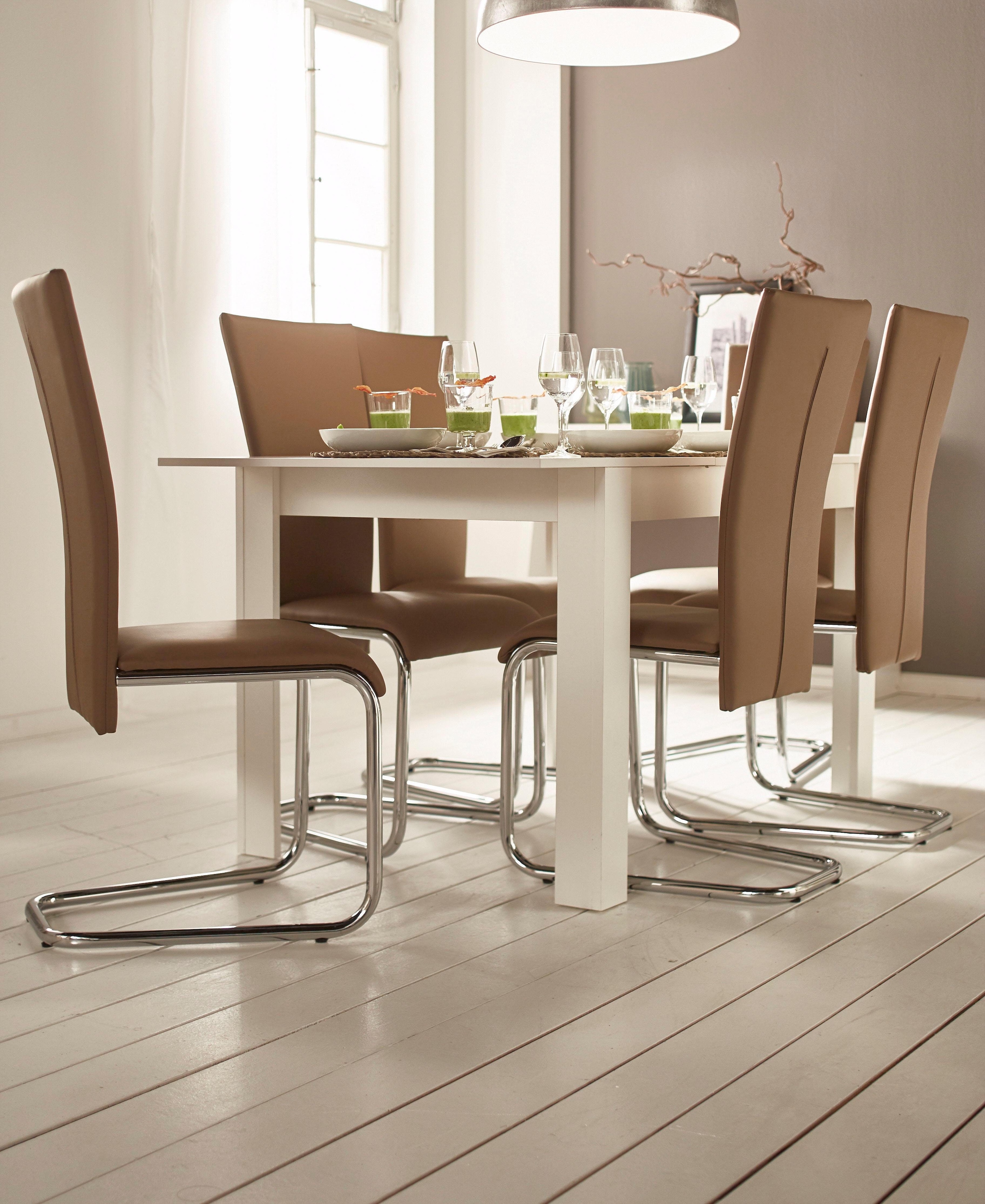 Mäusbacher Esstisch, Breite 80/110/120 cm mit Auszug