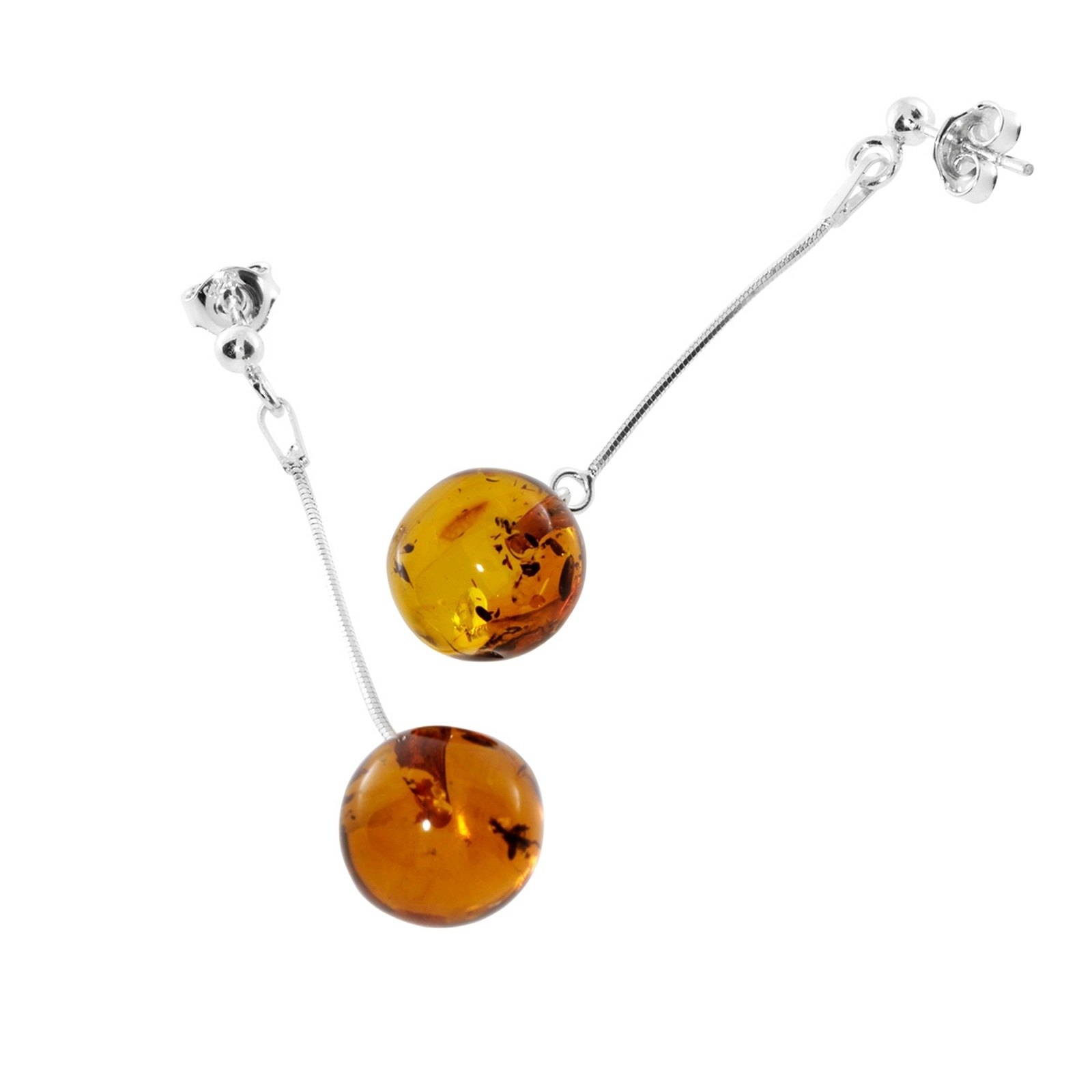 Ostsee-Schmuck Classic 9mm Earrings White 3