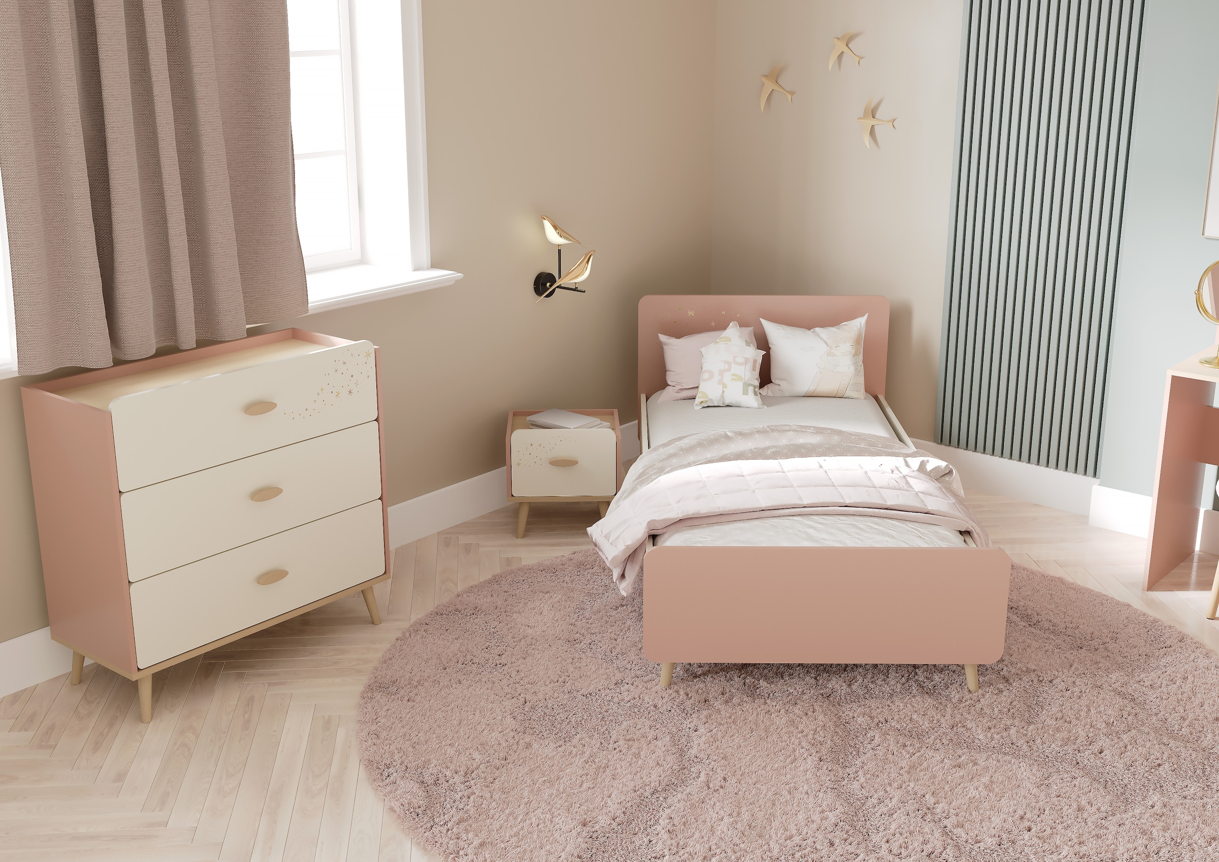 Demeyere GROUP Kommode »Suzie«, Kommode 3 Schubladen fur Kinderzimmer